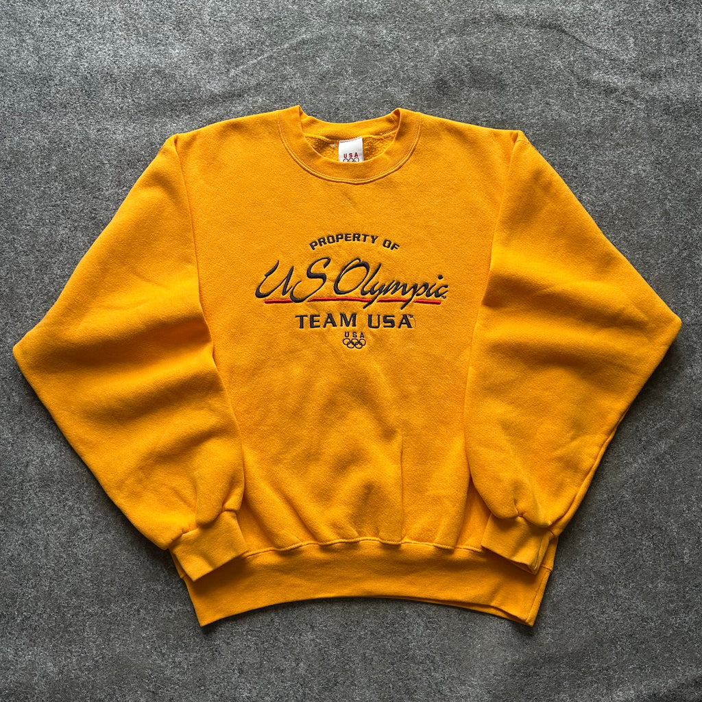 Vintage Olympics Team U.S.A. Yellow Crewneck