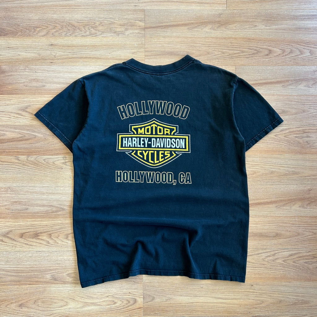 Vintage Harley Davidson Hollywood Eagle Parody T-shirt - Size Large