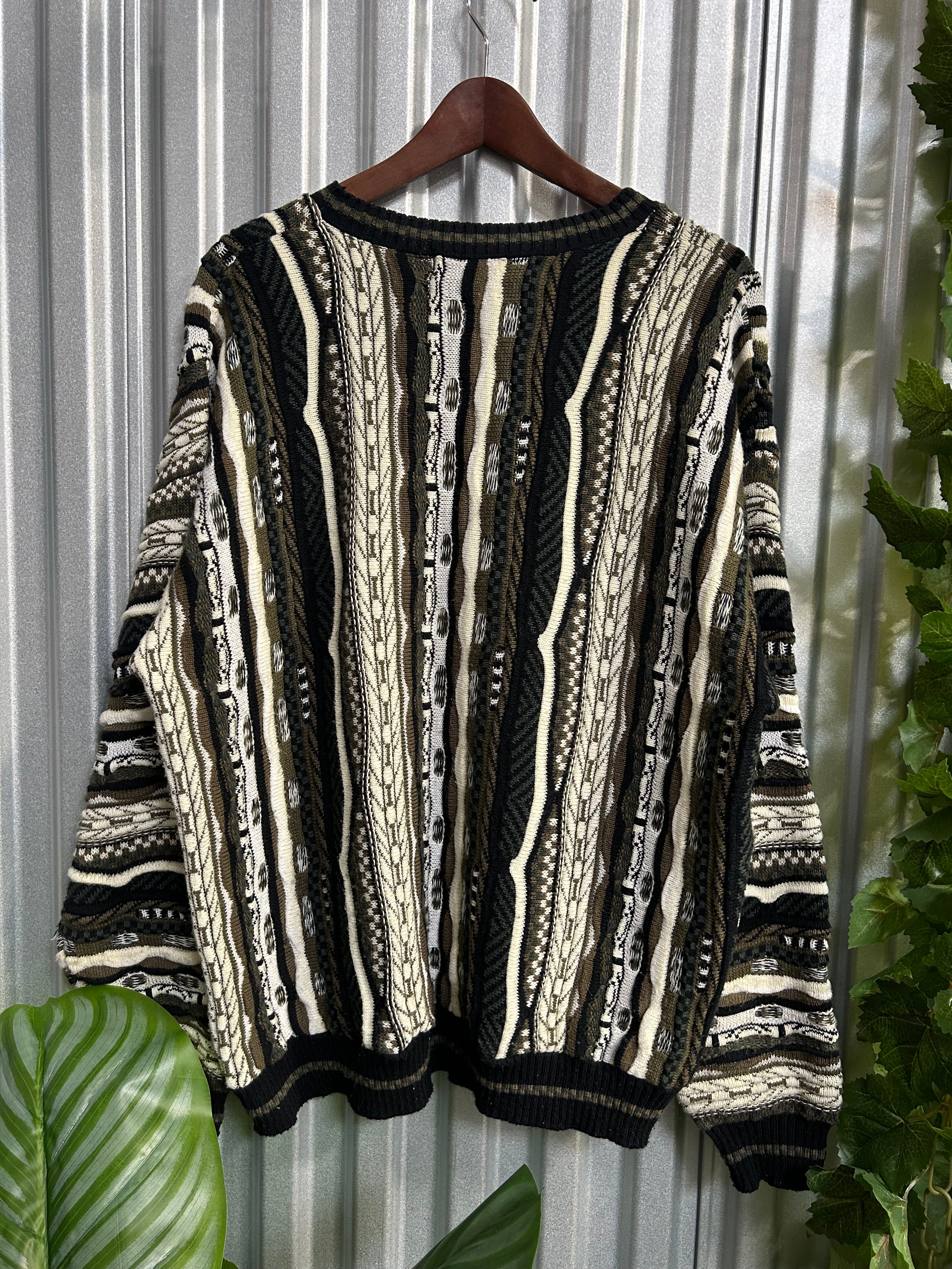 Vintage Coogi Styled Protegé Collection Knit Sweater - Size Large