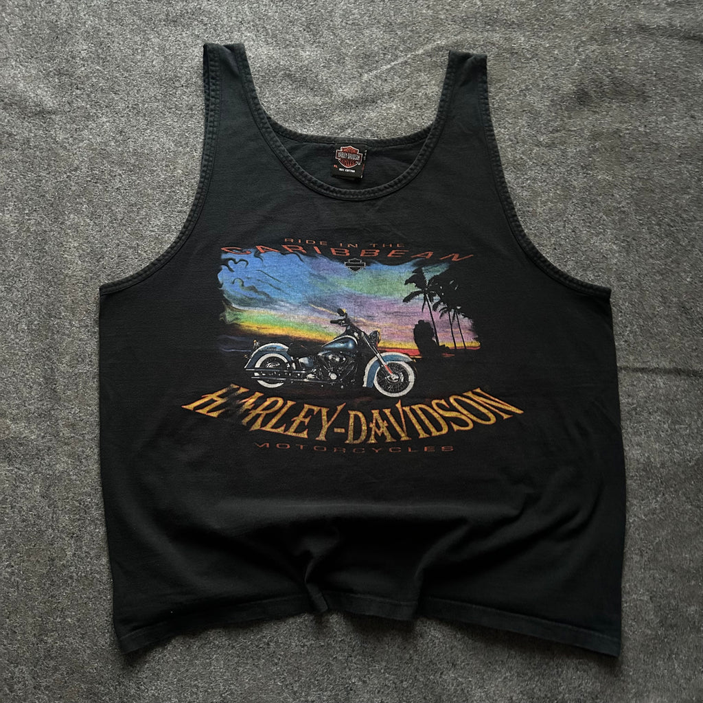 Vintage Harley Davidson Aruba Tank Top Shirt