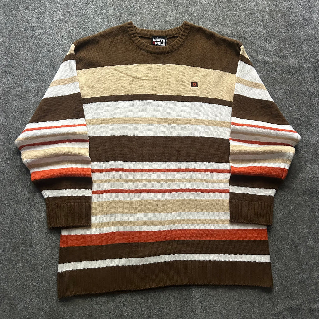 Vintage South Pole Striped Sweater
