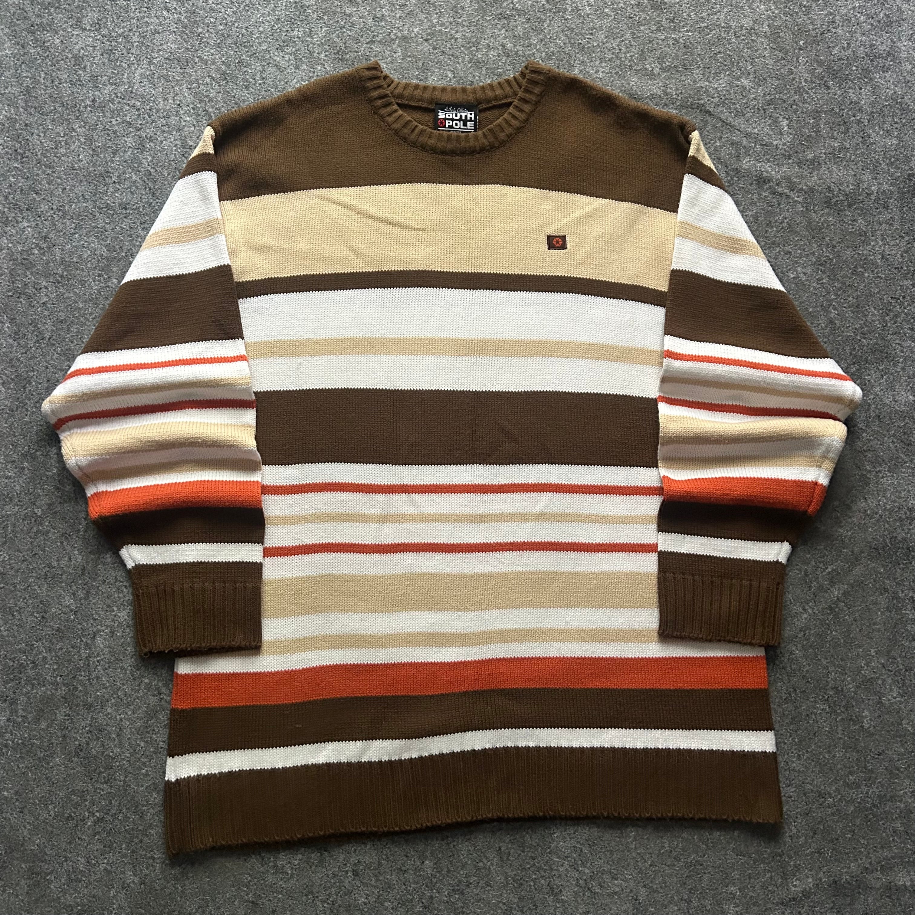 Vintage South Pole Striped Sweater