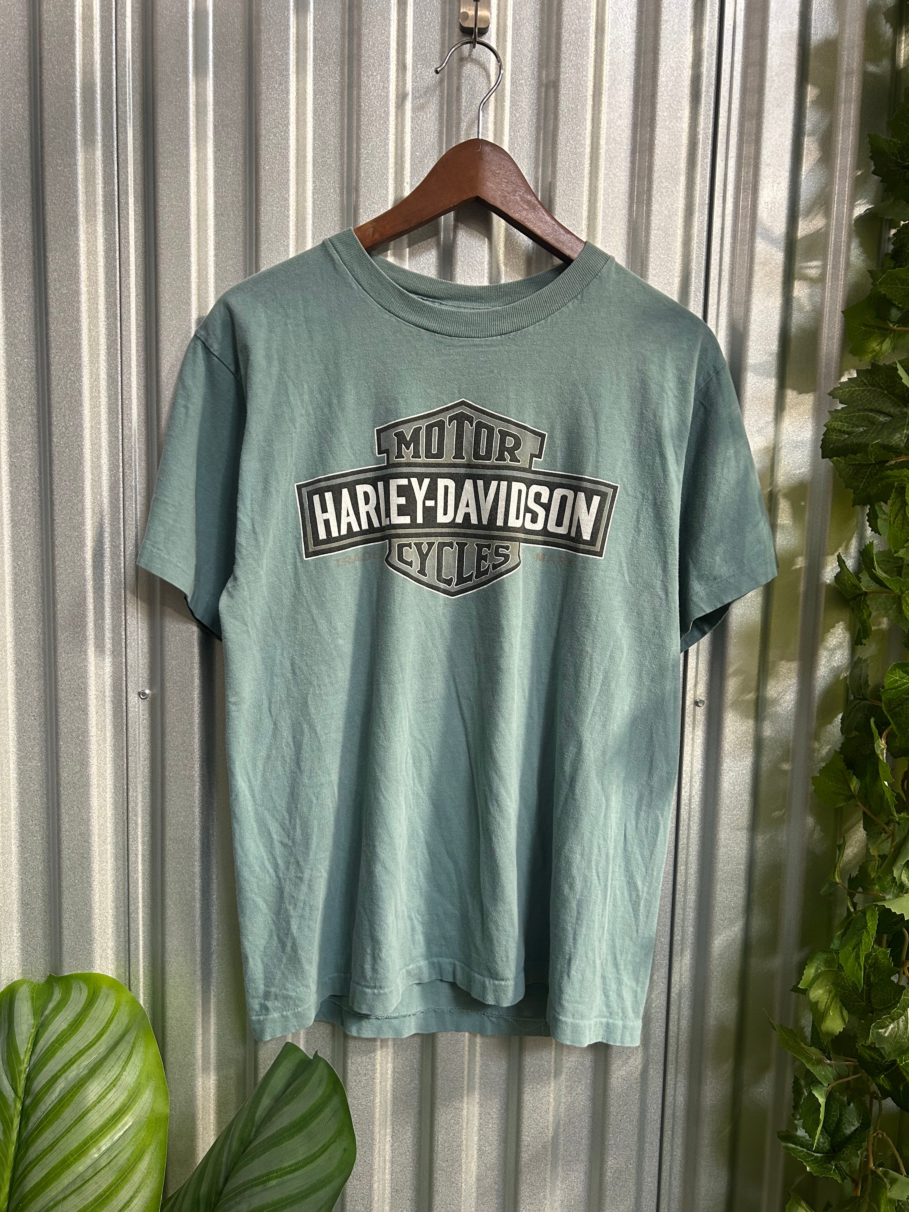 Vintage Harley Davidson Blue Niagara Falls T-shirt - Size Medium