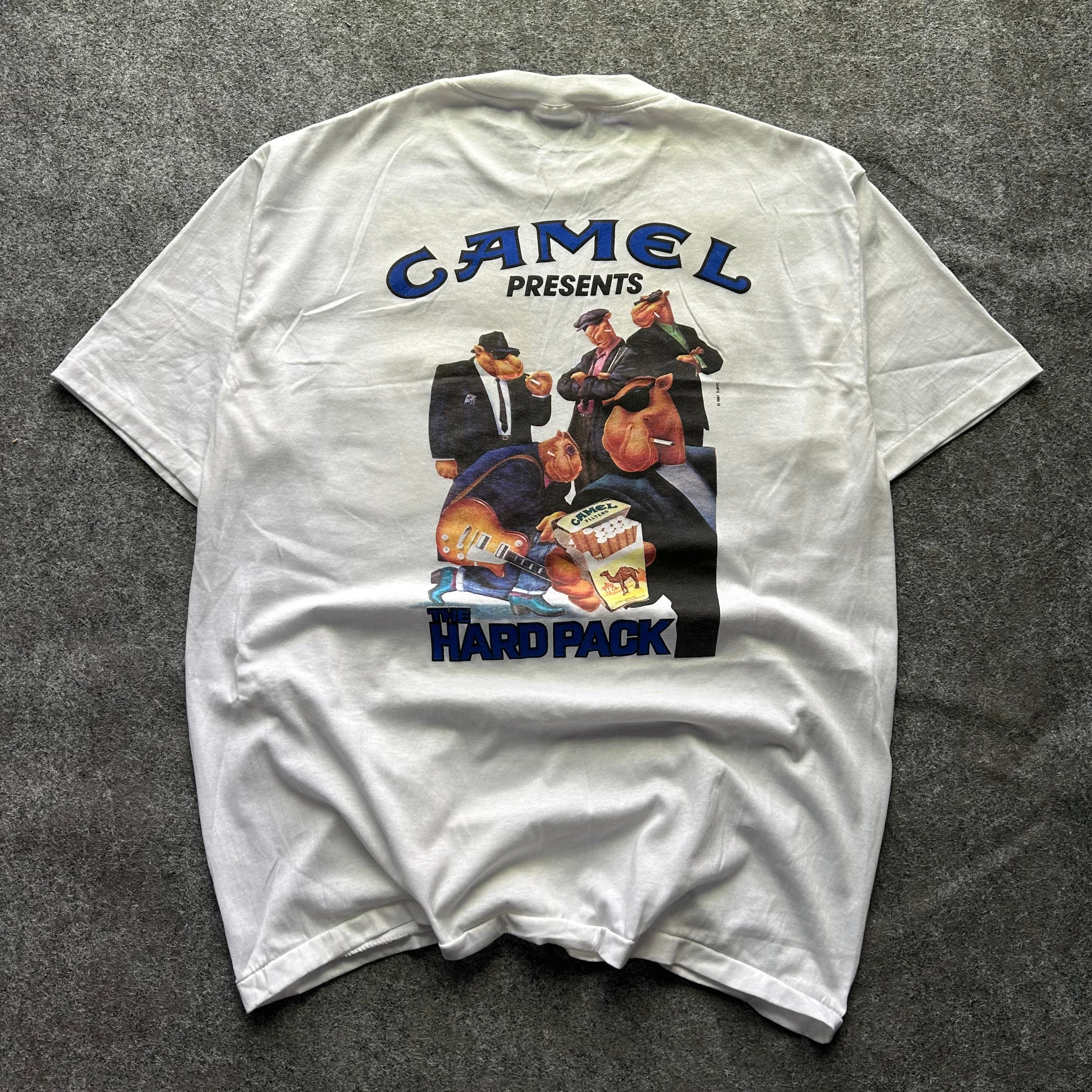 Vintage Camel Cigarettes Hard Pack Pocket T-shirt