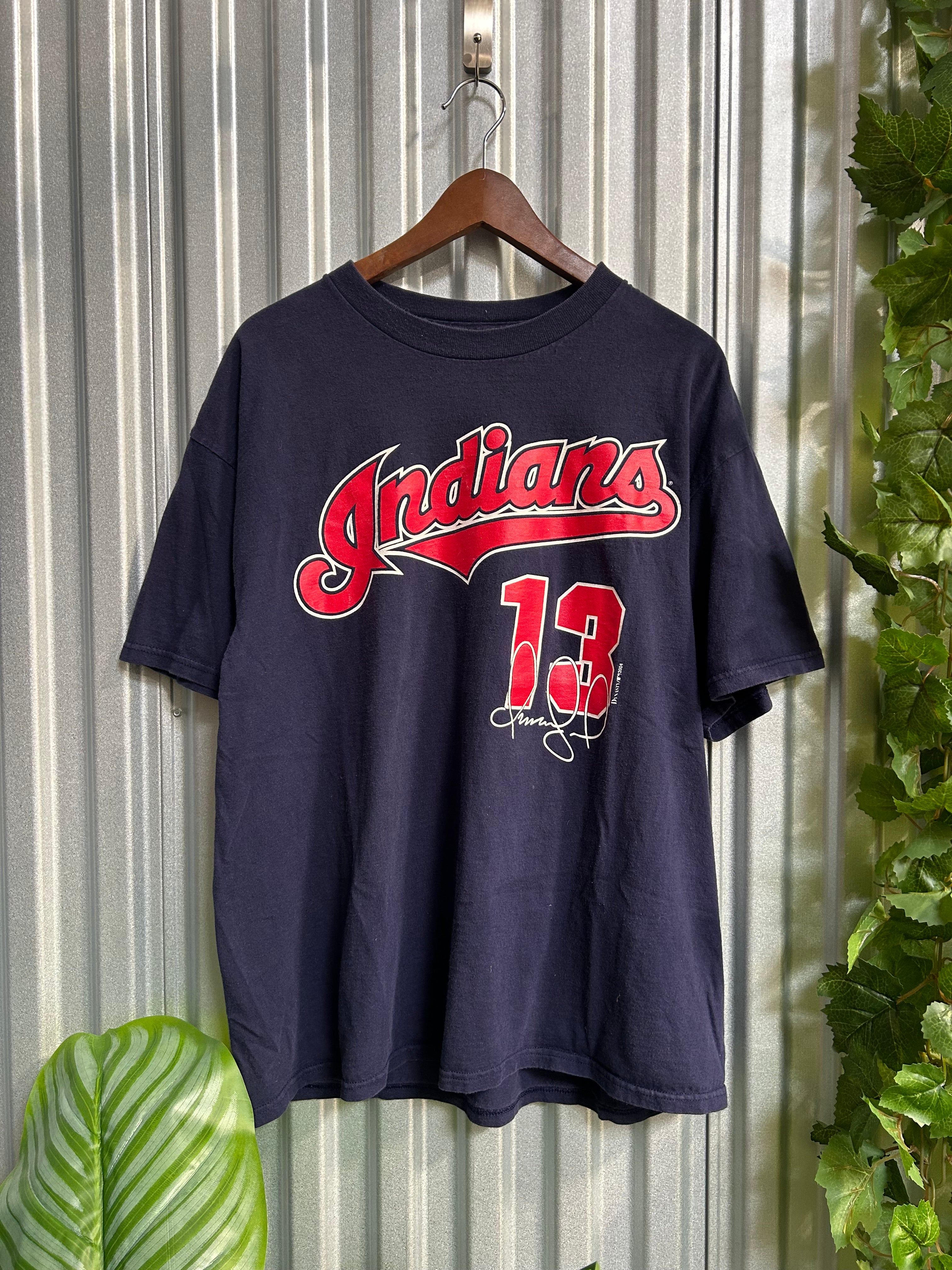 Vintage Cleveland Indians Omar Vizquel #13 T-shirt - Size XL