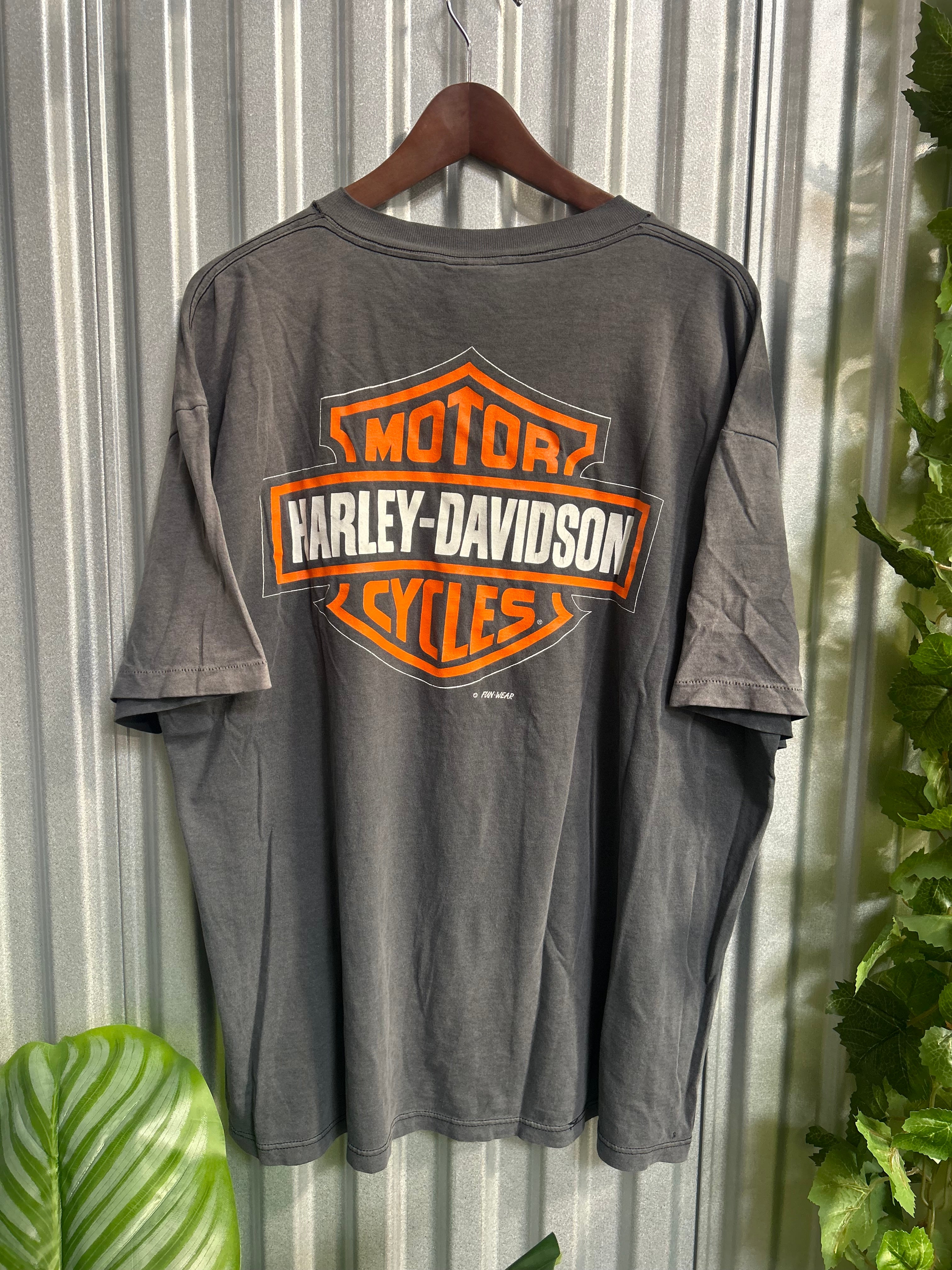 Vintage Harley Davidson Tasmanian Devil Don’t Mess With The Best Faded T-shirt - Size XL