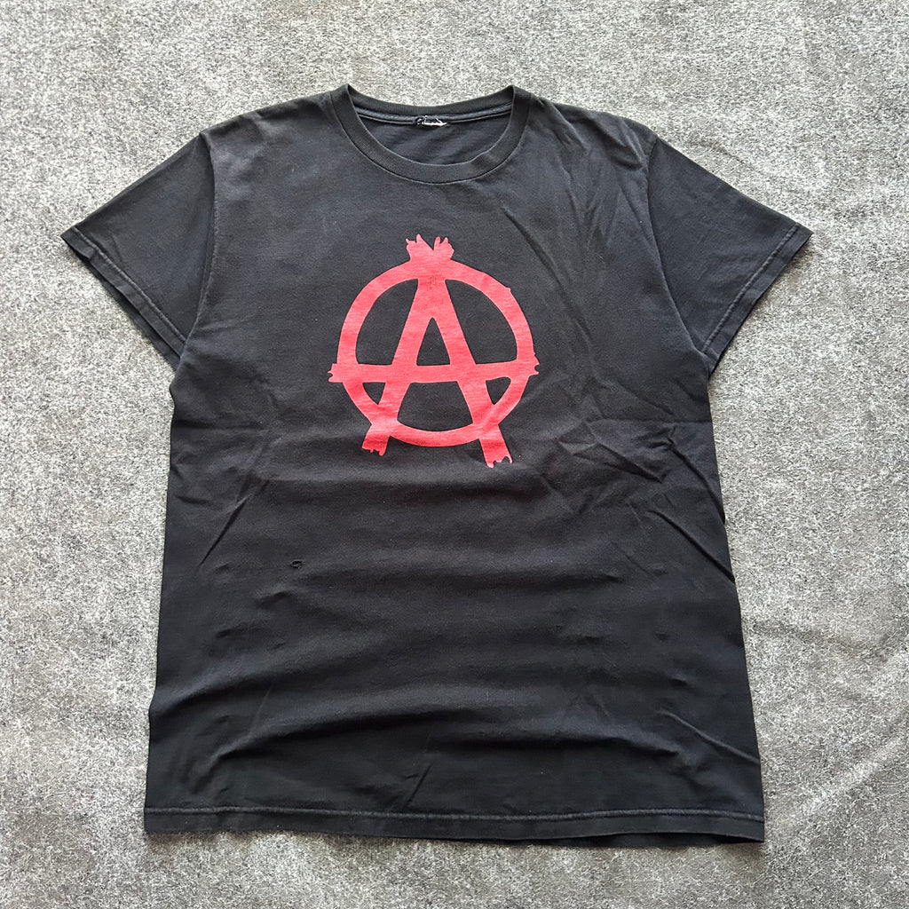 Vintage Anarchy Graphic Black T-shirt