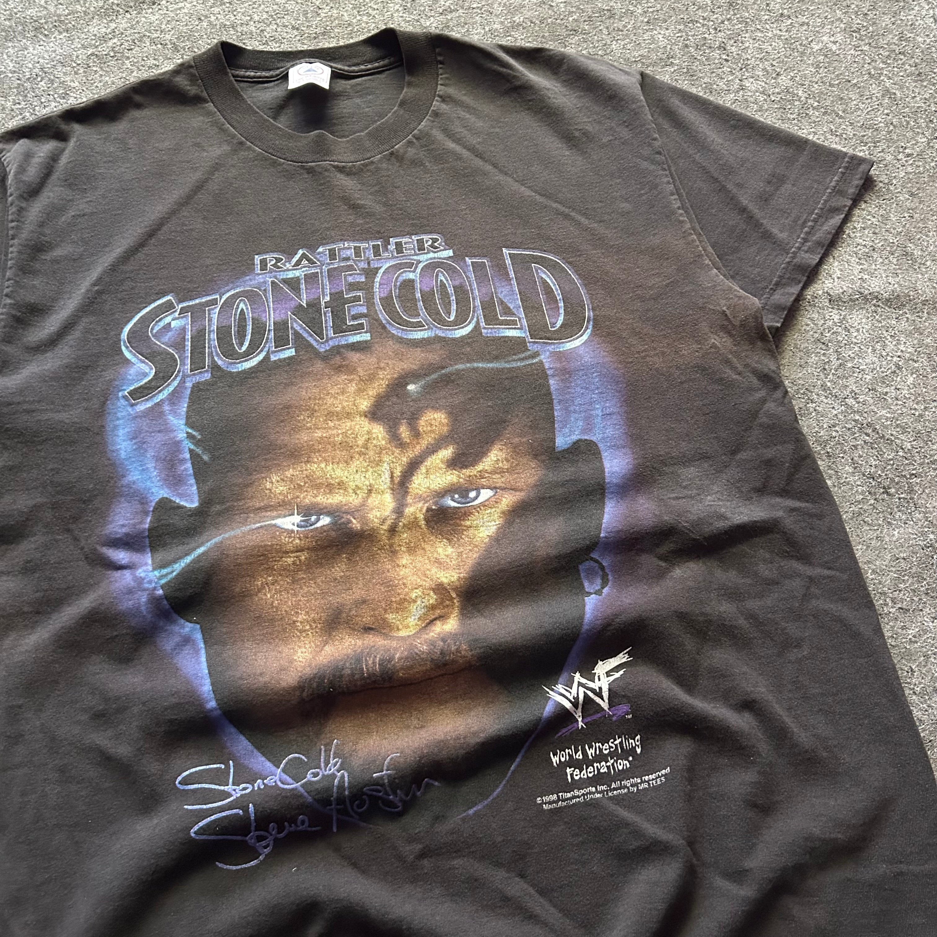 Vintage Stone Cold Steve Austin Rattler WWF T-shirt