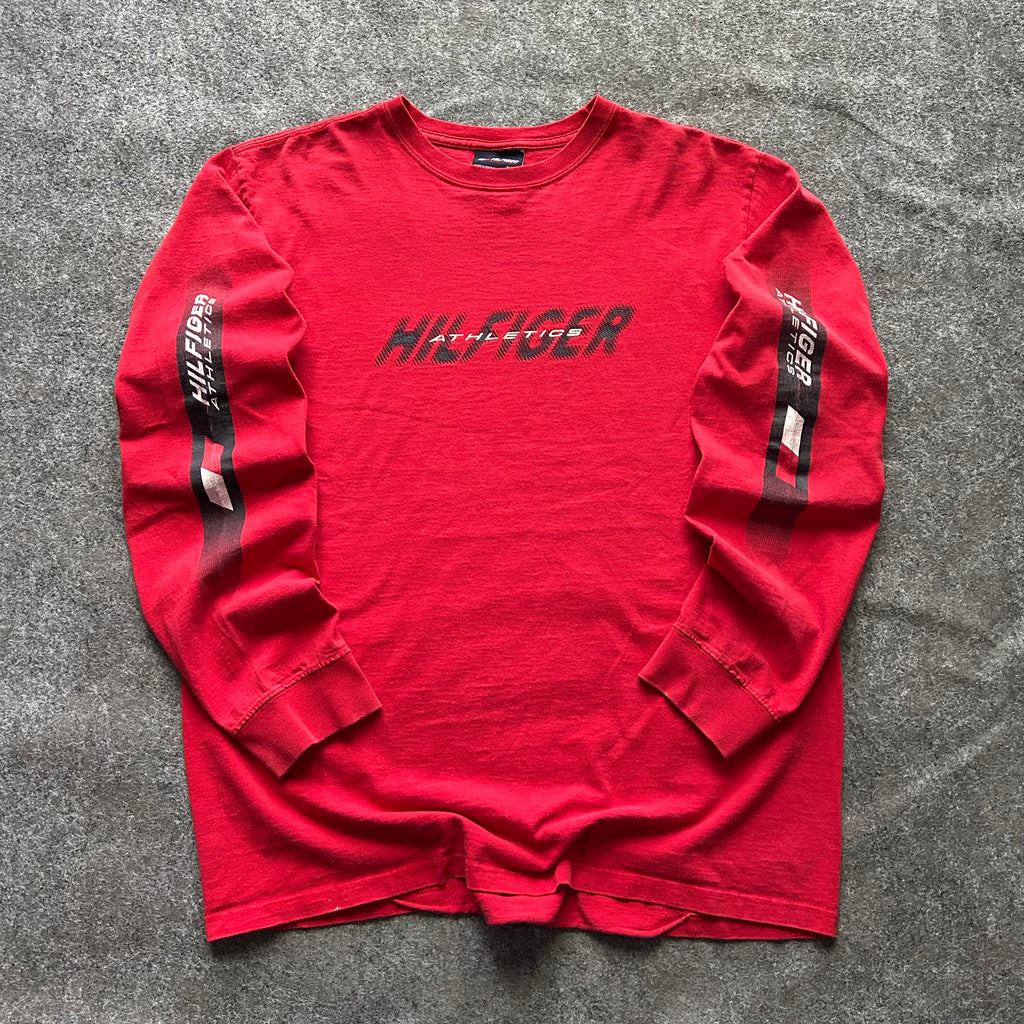 Vintage Tommy Hilfiger Athletics Long Sleeve Spell Out Shirt