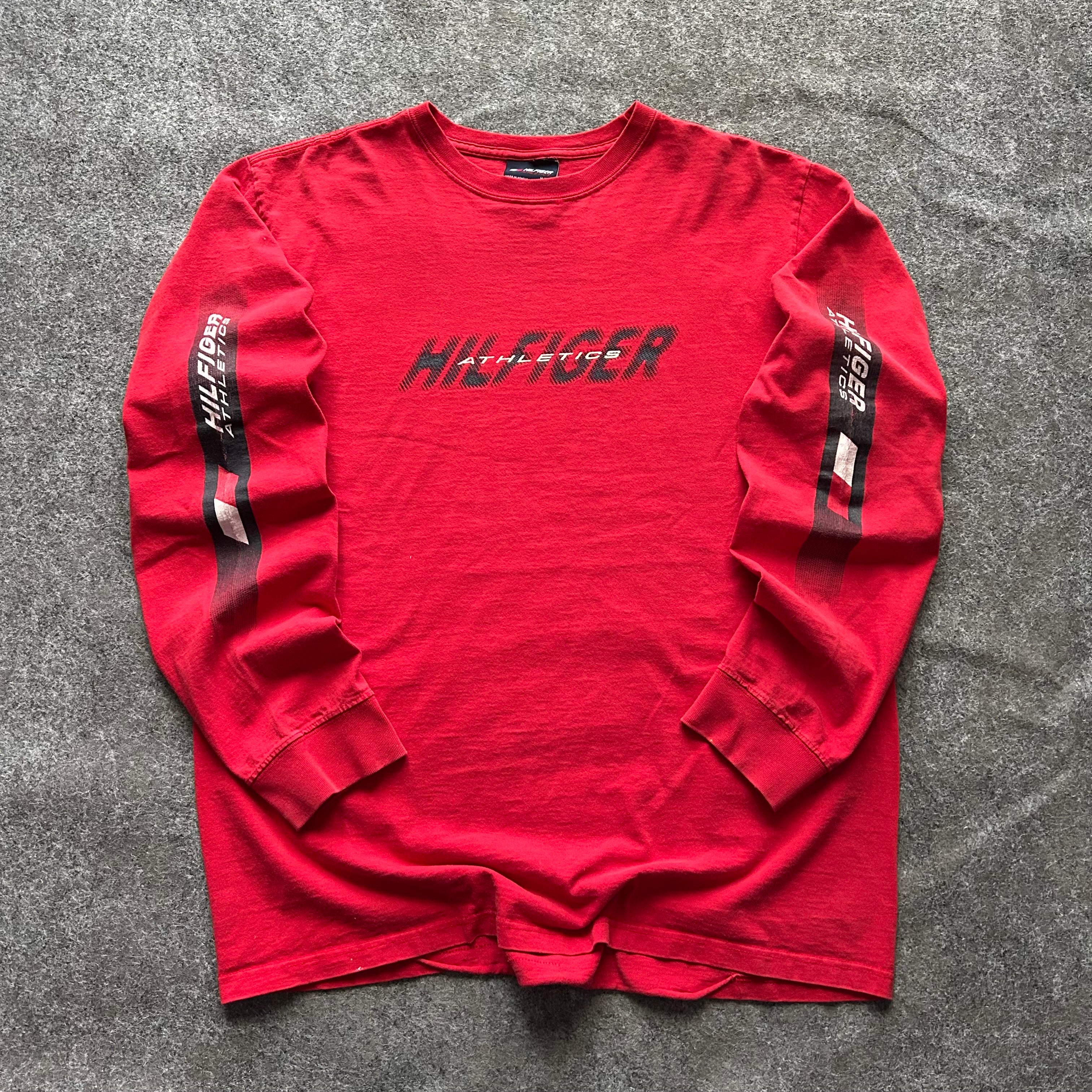 Vintage Tommy Hilfiger Athletics Long Sleeve Spell Out Shirt