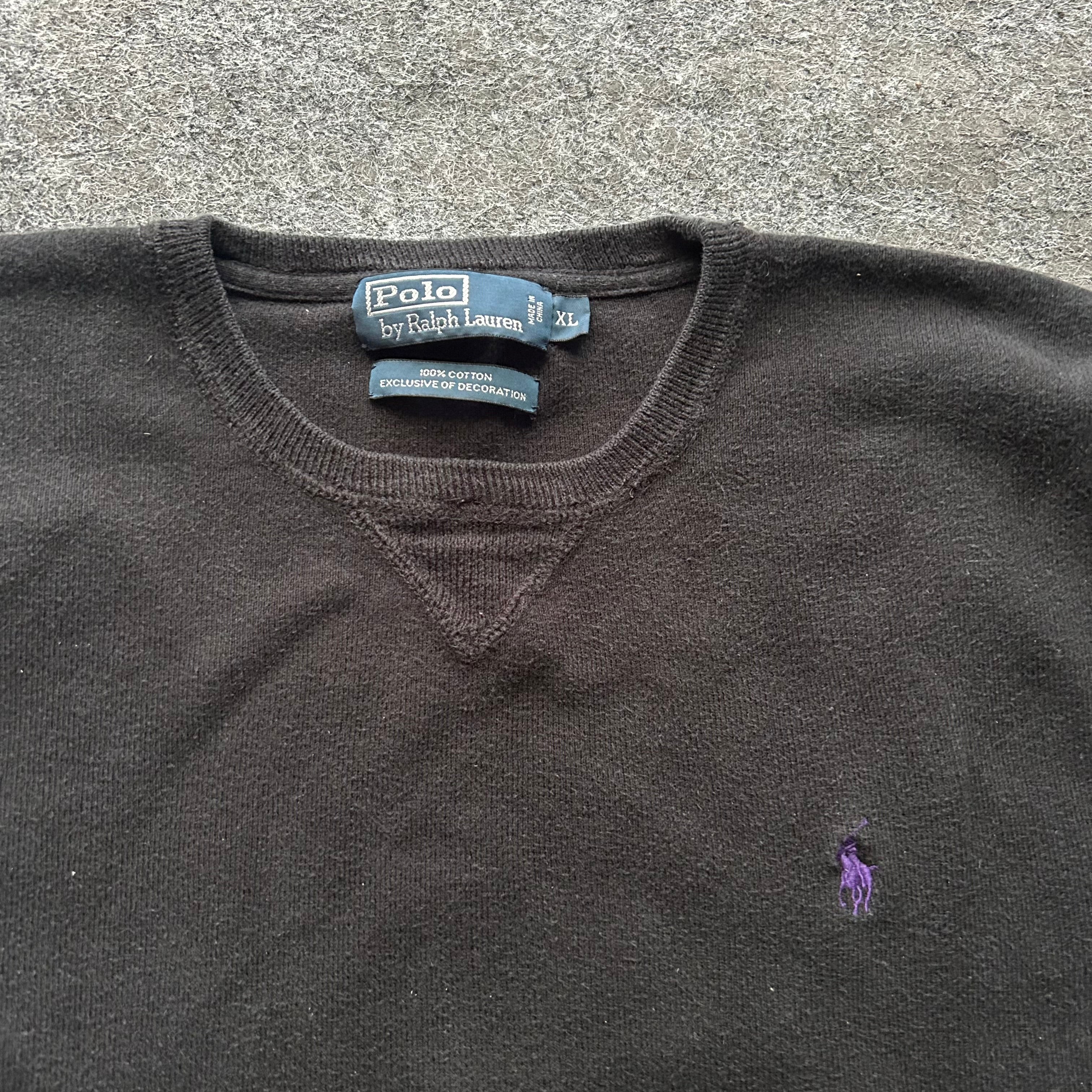 Vintage Polo Ralph Lauren Black Crewneck