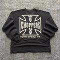 Vintage West Coast Choppers Bullet Hole Cropped Crewneck