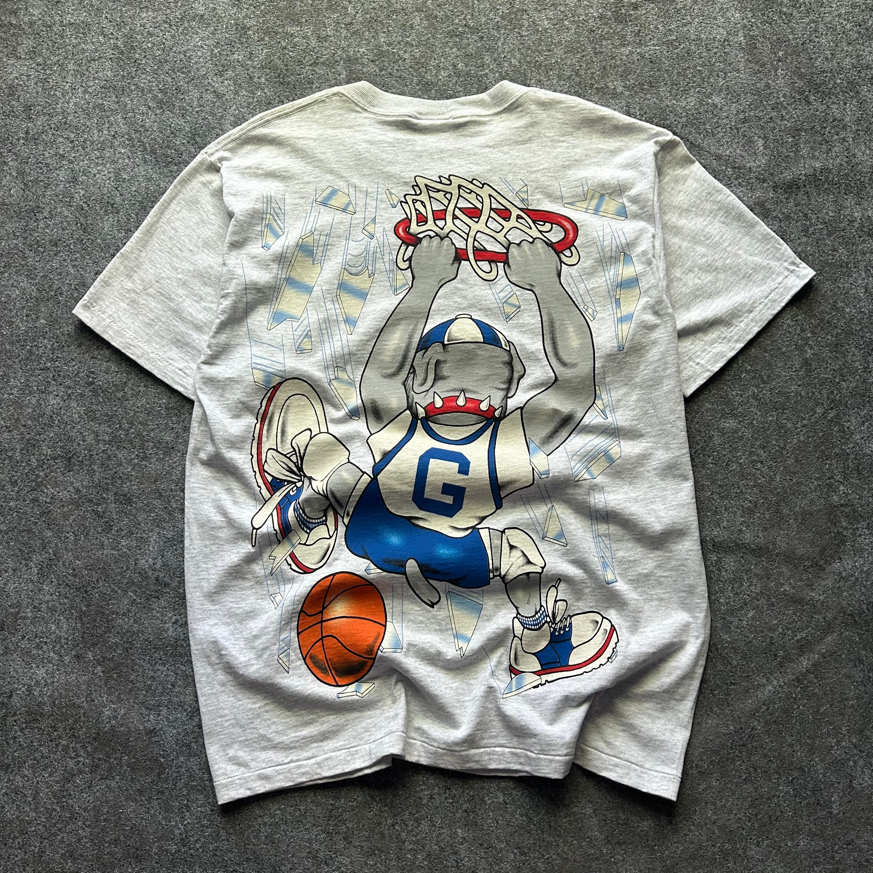 Brand New Vintage Georgetown Hoyas Break Through Shatter T-shirt
