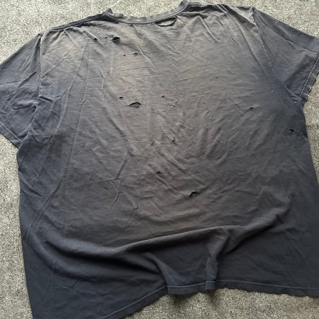 Vintage Thrashed Navy Blue Nike Blank T-shirt