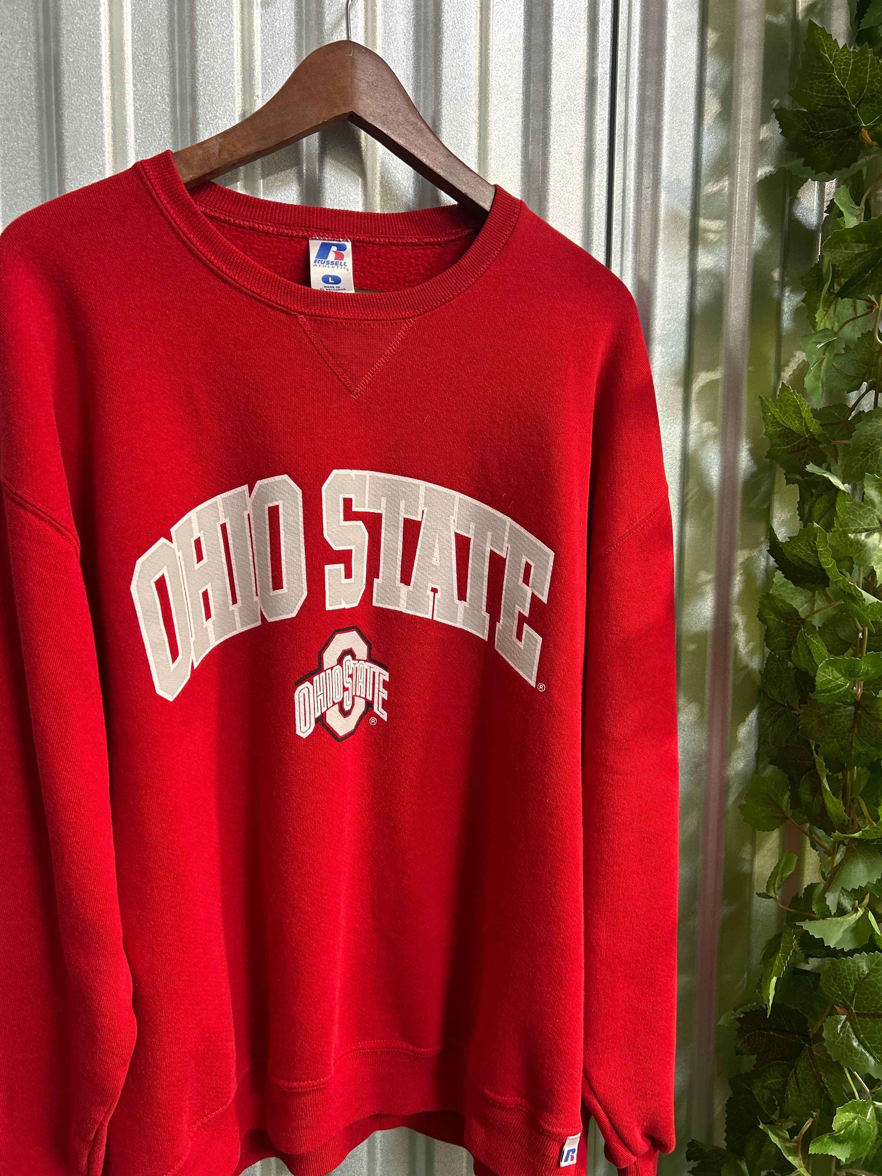 Vintage Ohio State Spell-out Russell Crewneck- Size Large