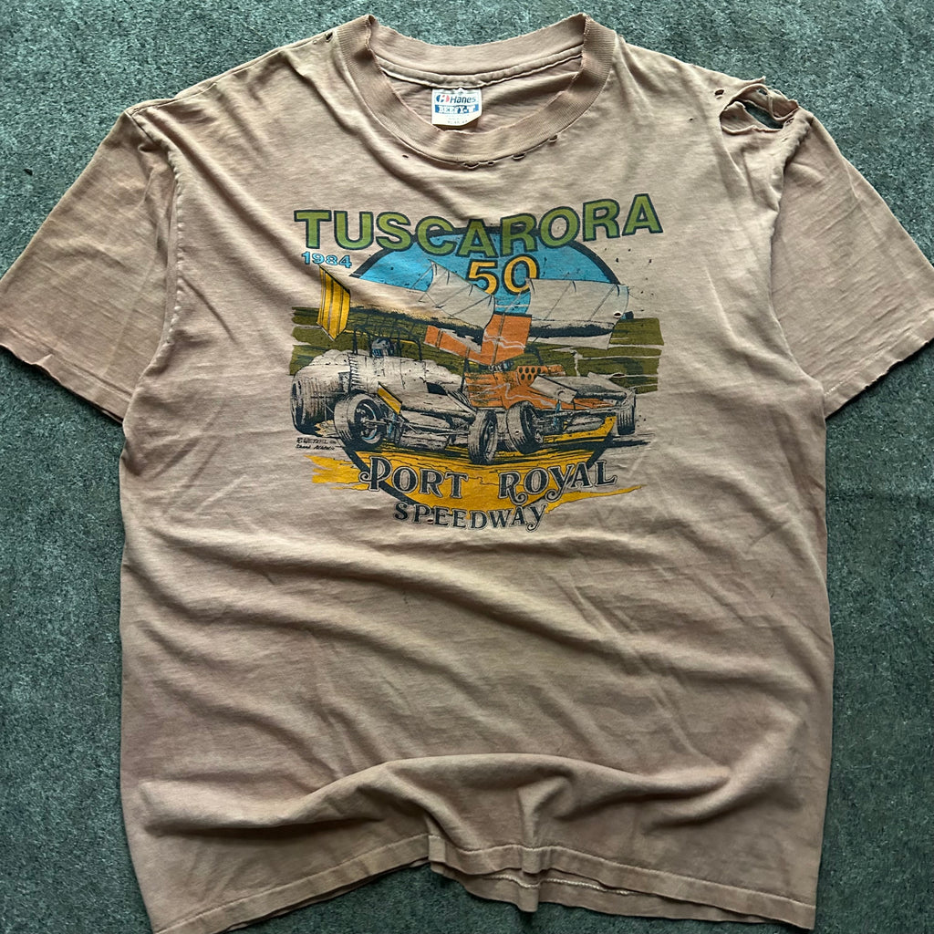 Vintage Thrashed Tuscarora Speedway T-shirt