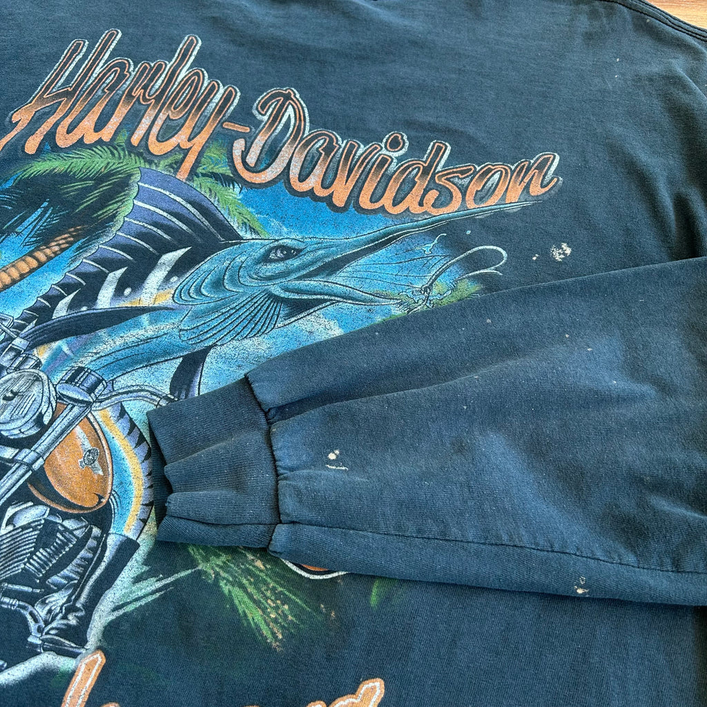 Vintage Harley Davidson Bahamas Long Sleeve Shirt - Size XL