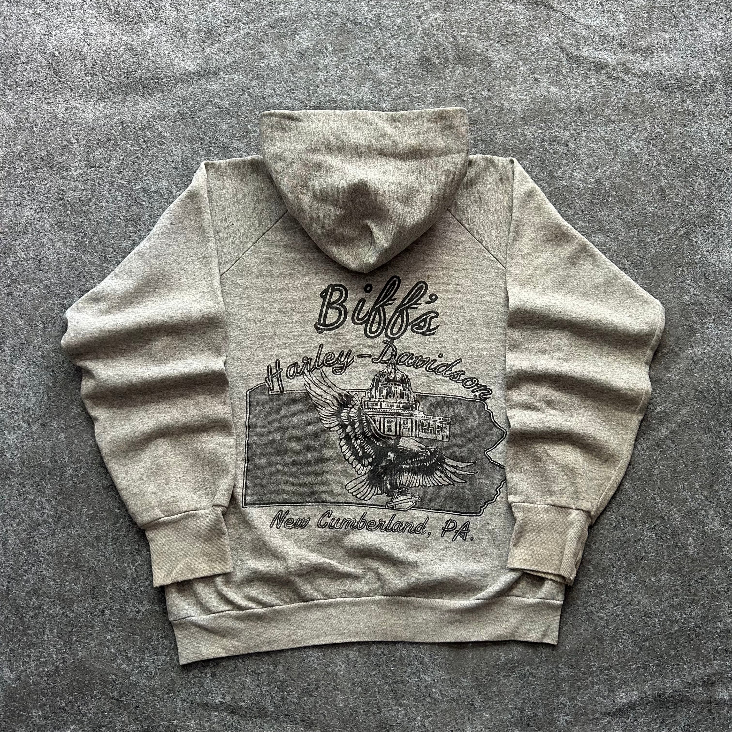 Vintage Harley Davidson 3D Emblem Hoodie