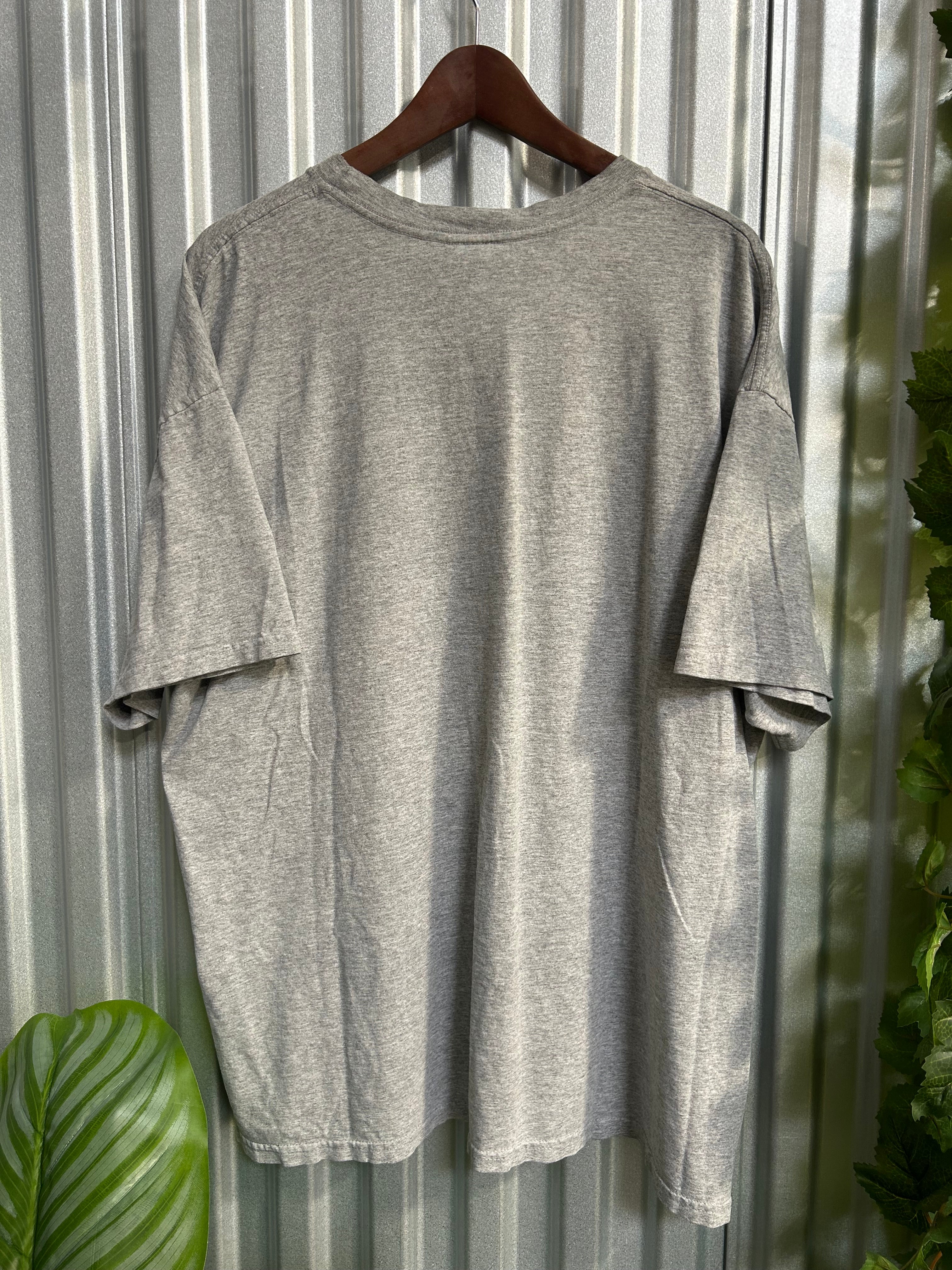 Vintage Nike Grey & Black Swoosh T-shirt - Size 2XL