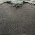 Vintage Harley Davidson Big Emblem Grey T-shirt