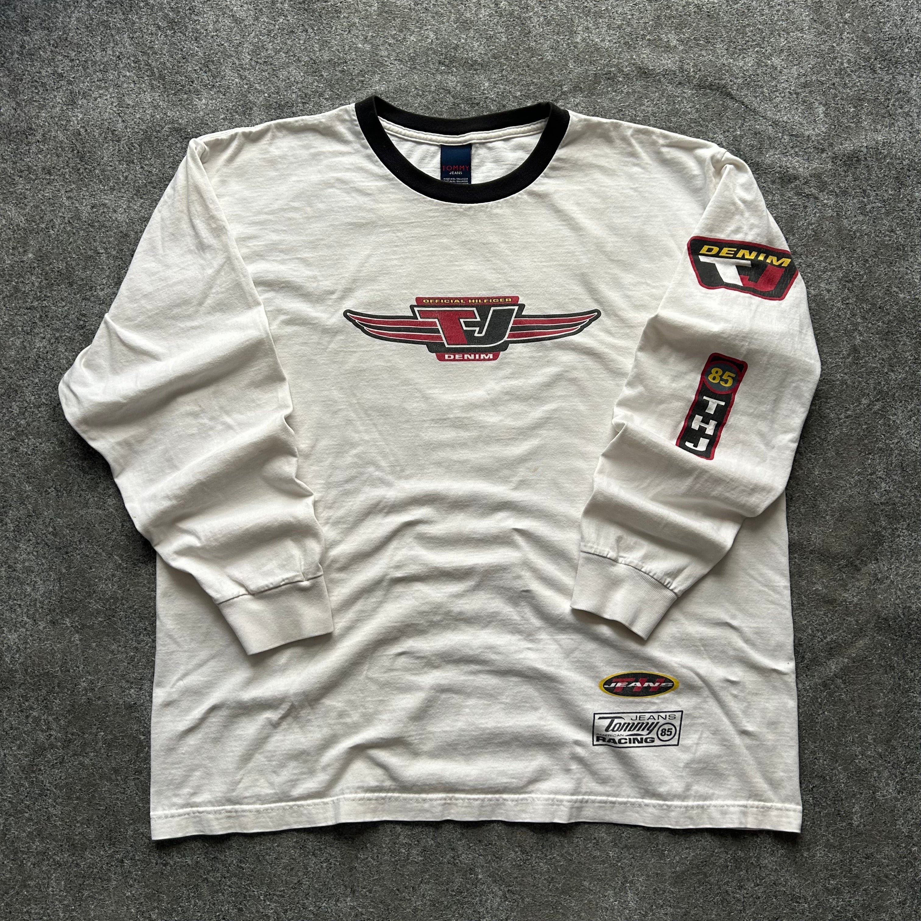 Vintage Tommy Hilfiger Denim Racing Long Sleeve Shirt