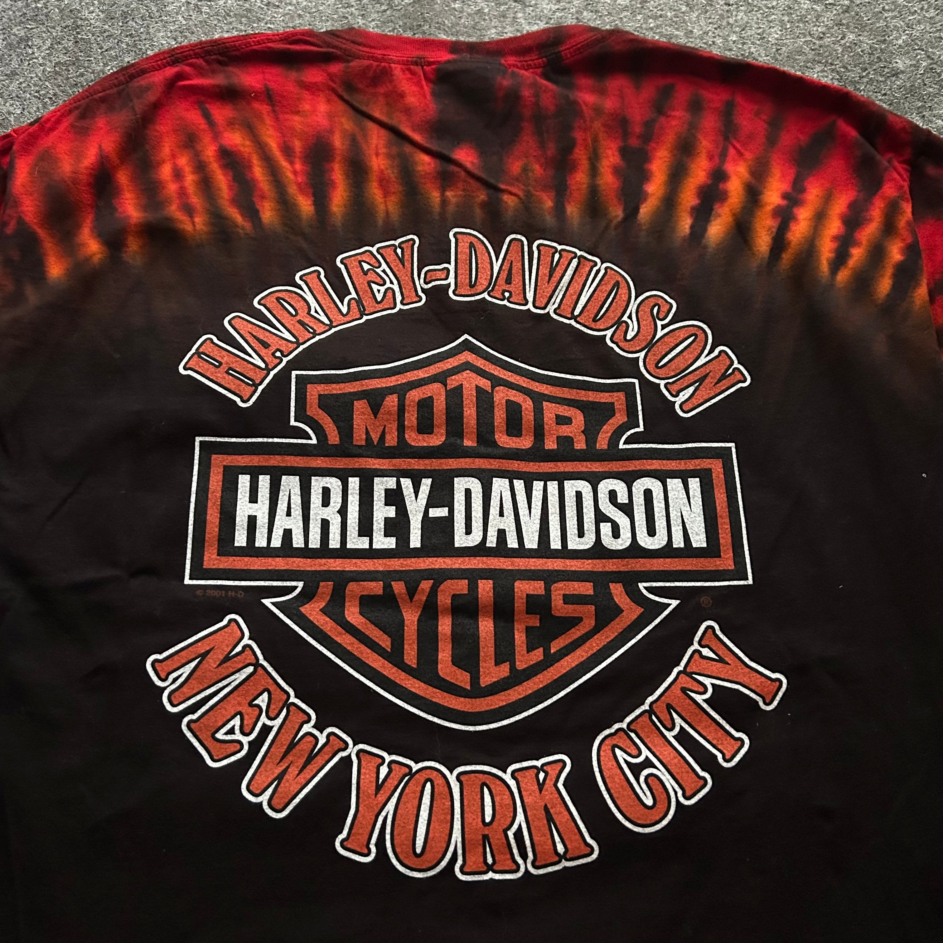Vintage Harley Davidson New York City Tie-Dye T-shirt