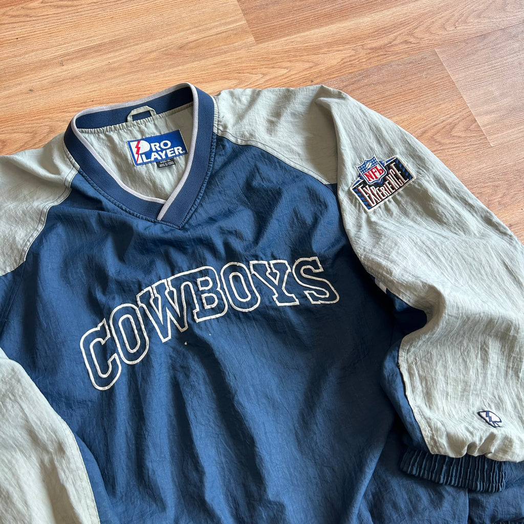 Vintage Dallas Cowboys Pro Player Windbreaker Jacket - Size XL