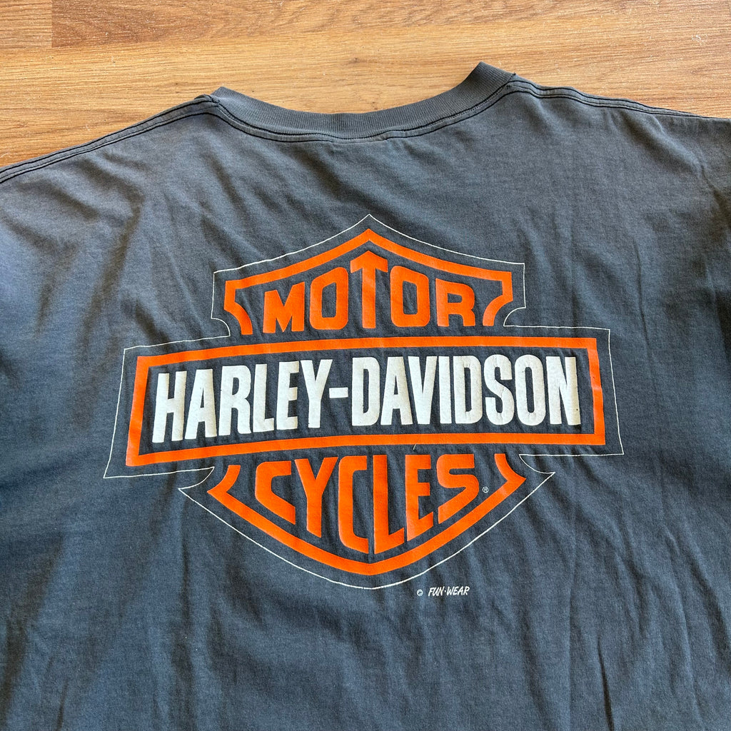 Vintage Harley Davidson Faded & Distressed Tasmanian Devil T-shirt - Size XL
