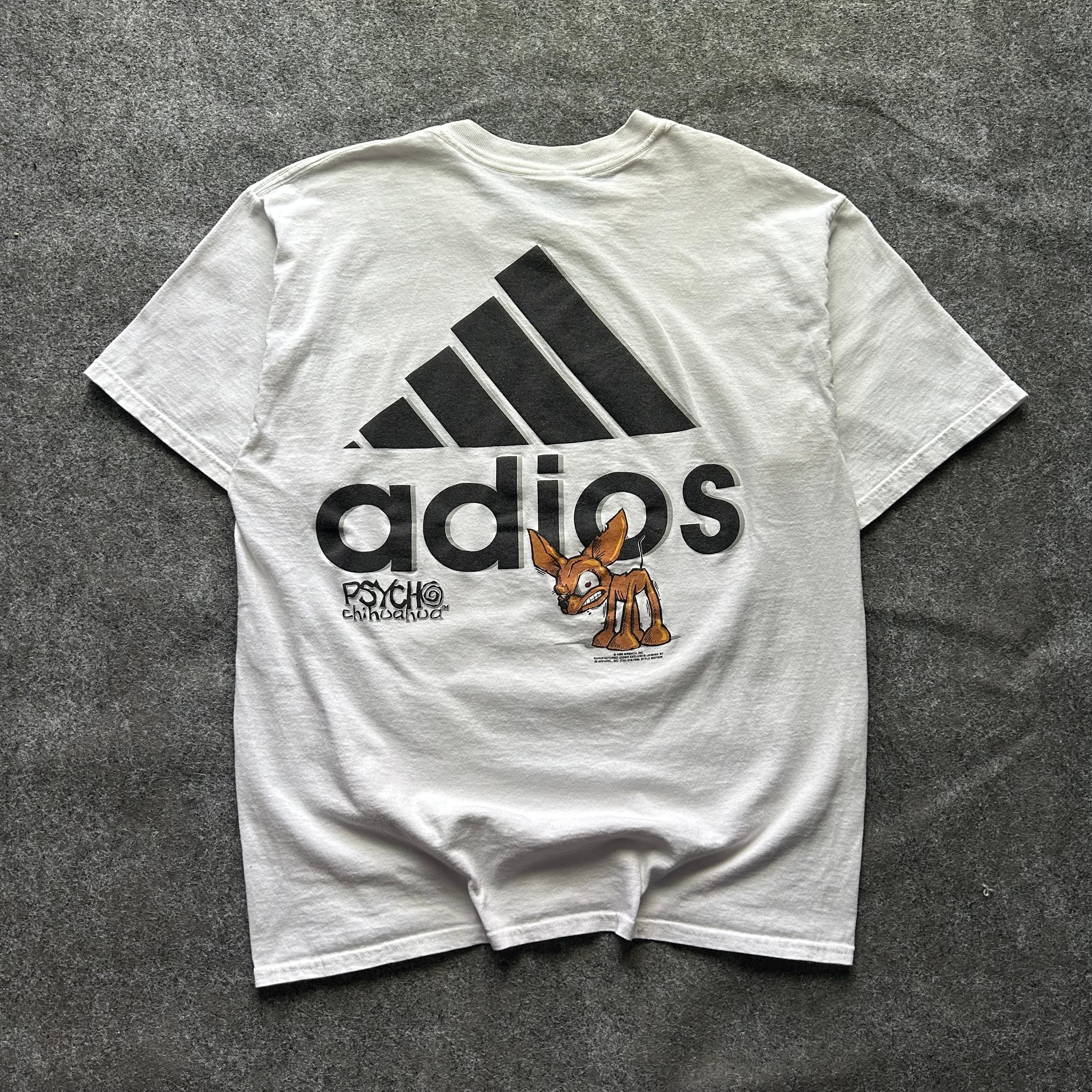 Vintage Adidas Psycho Chihuahua T-shirt