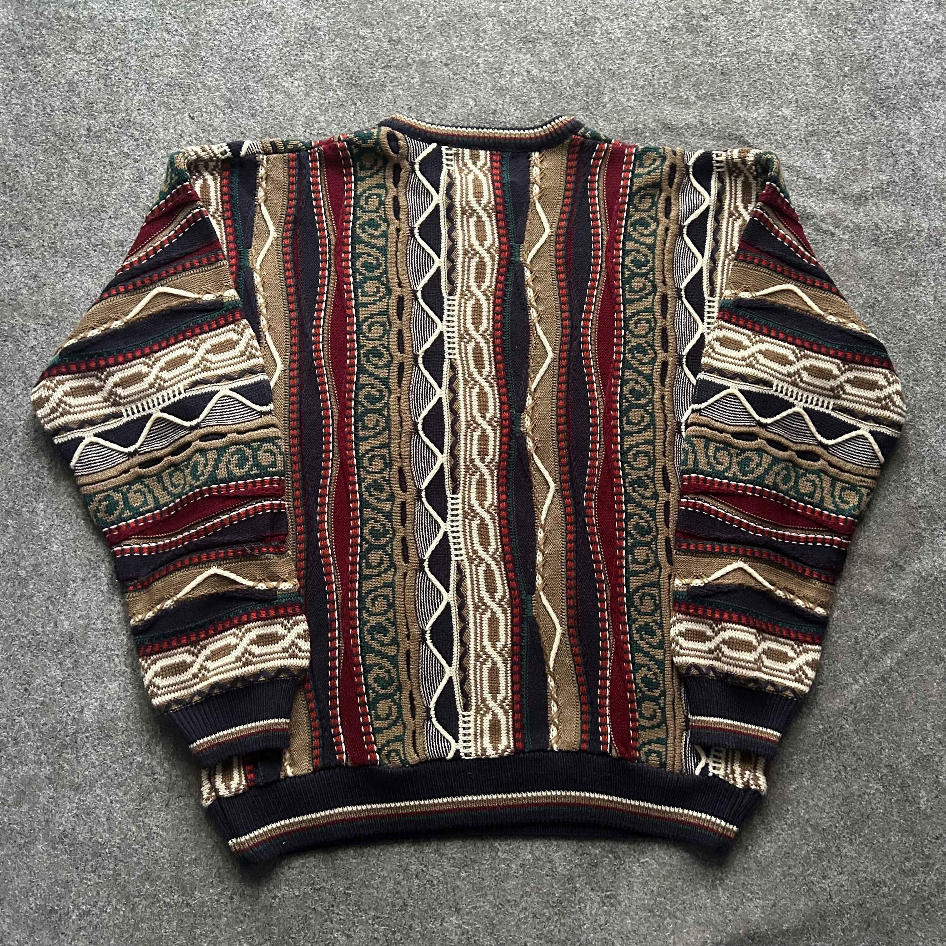 Vintage 3D Knit Coogi Styled Stat XX Sweater