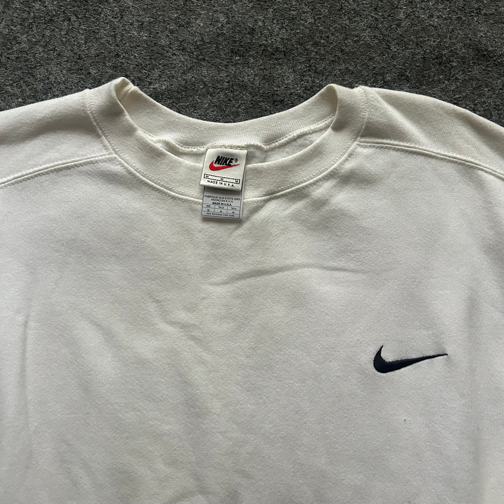 Vintage Nike Swoosh White Crewneck