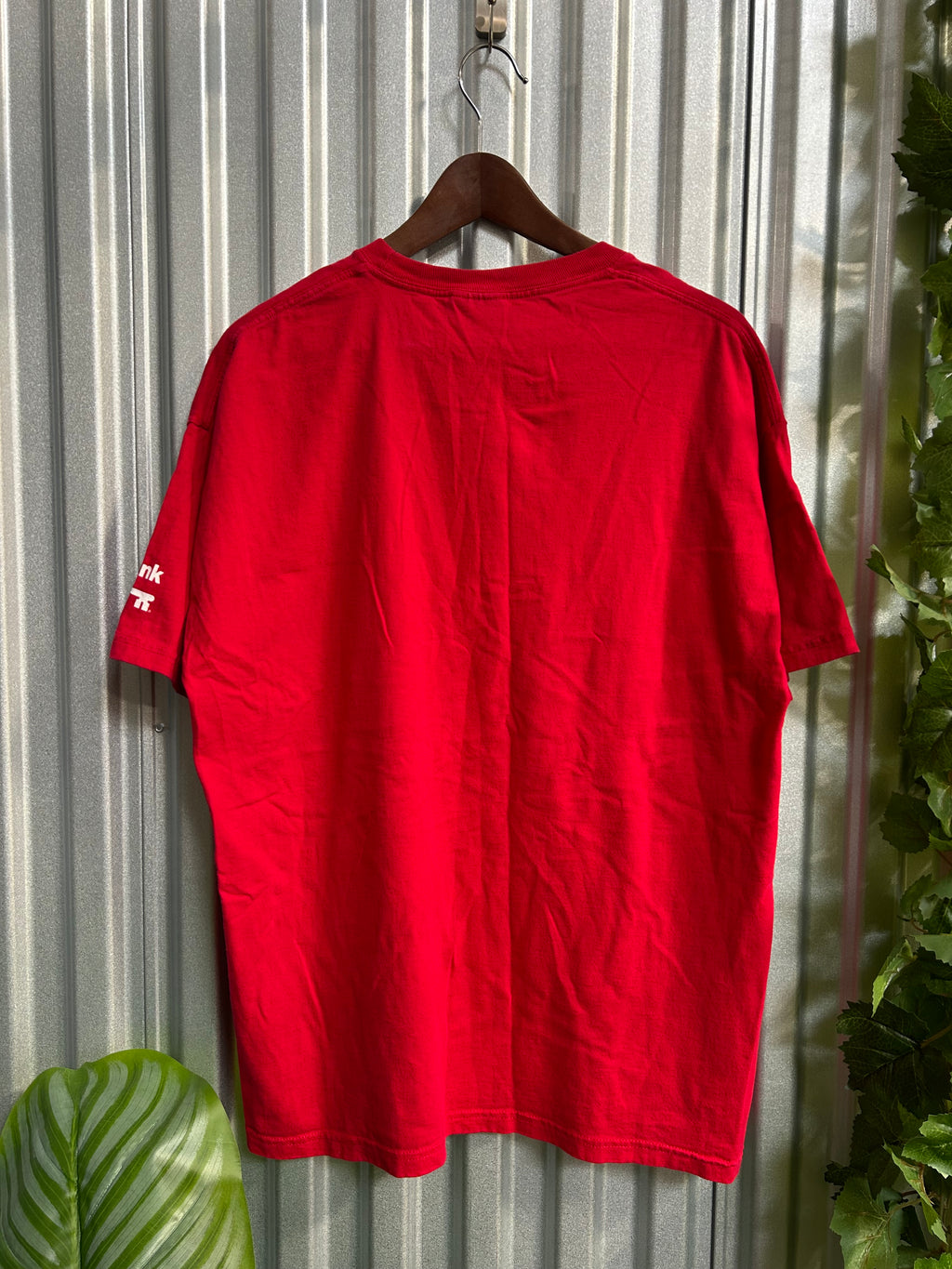 Vintage Cleveland Indians Red Spell-out T-shirt - Size XL