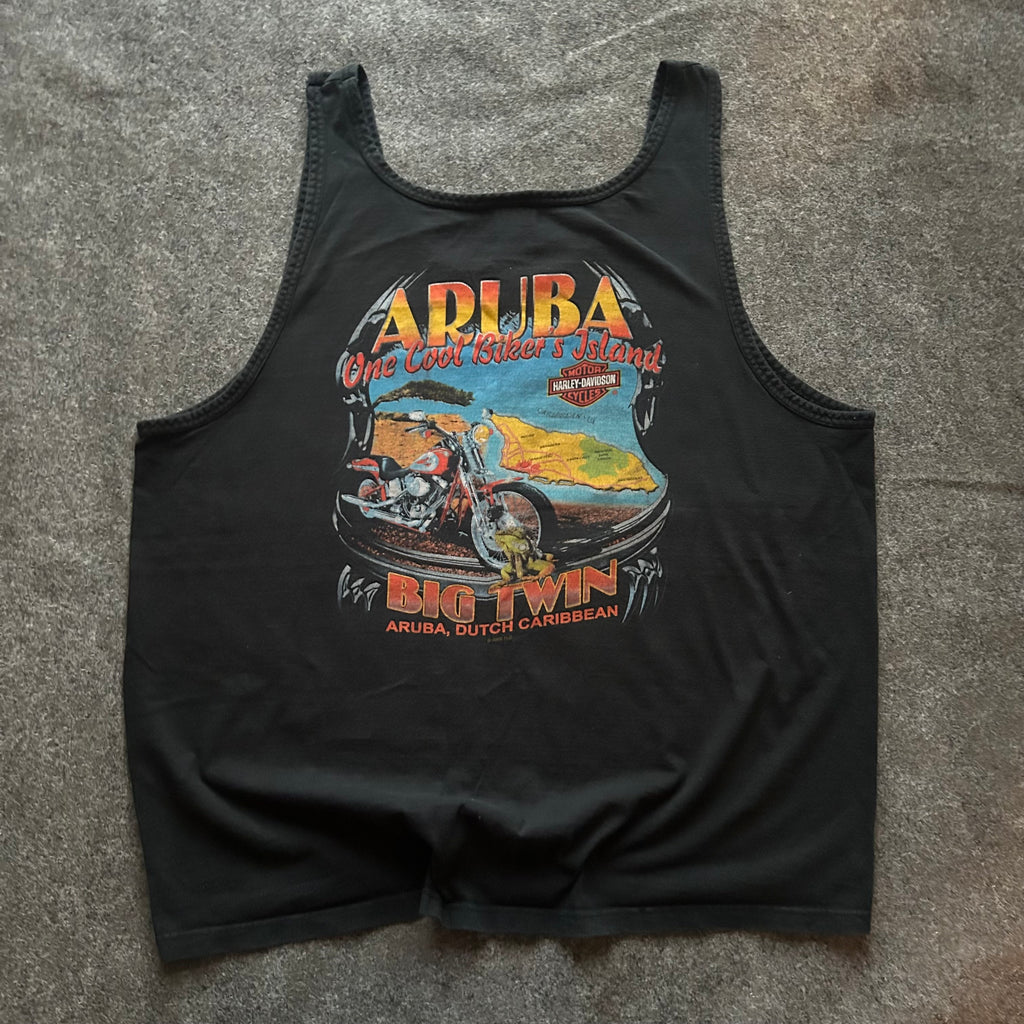 Vintage Harley Davidson Aruba Tank Top Shirt