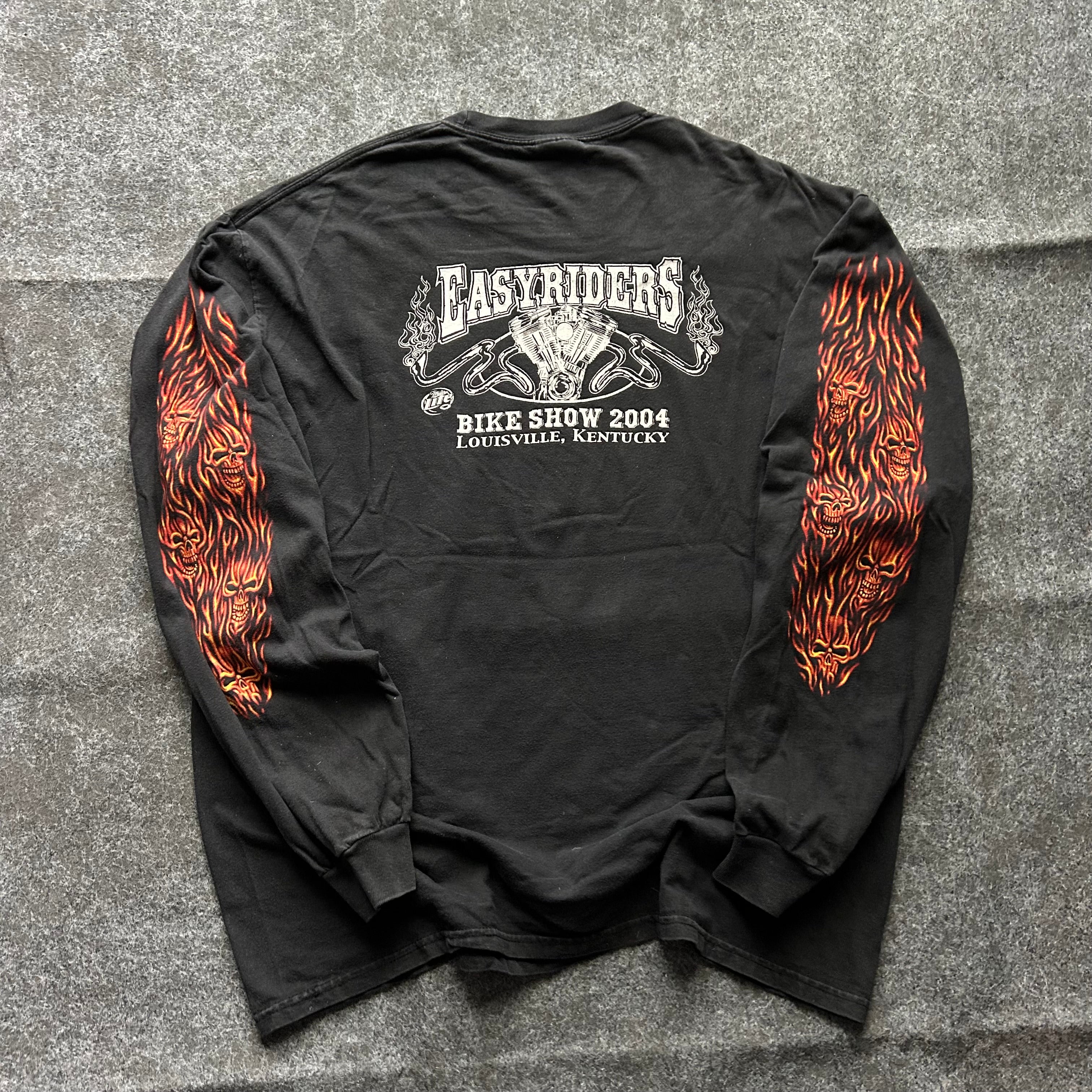 Vintage Easyriders Bike Show Flame Long Sleeve Shirt