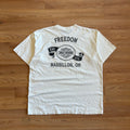 Vintage Harley Davidson Freedom White Pocket T-shirt - Size 2XL