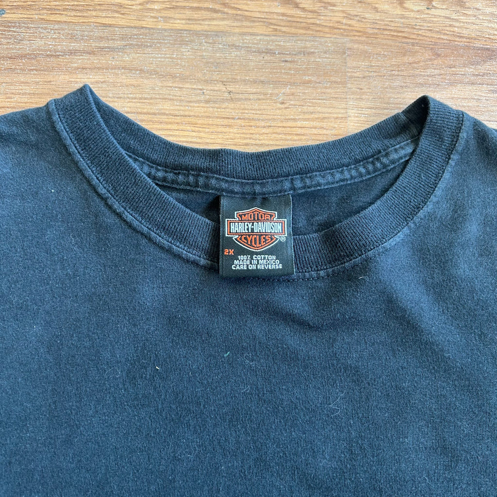 Vintage Harley Davidson Aztec Print Long Sleeve Shirt - Size 2XL