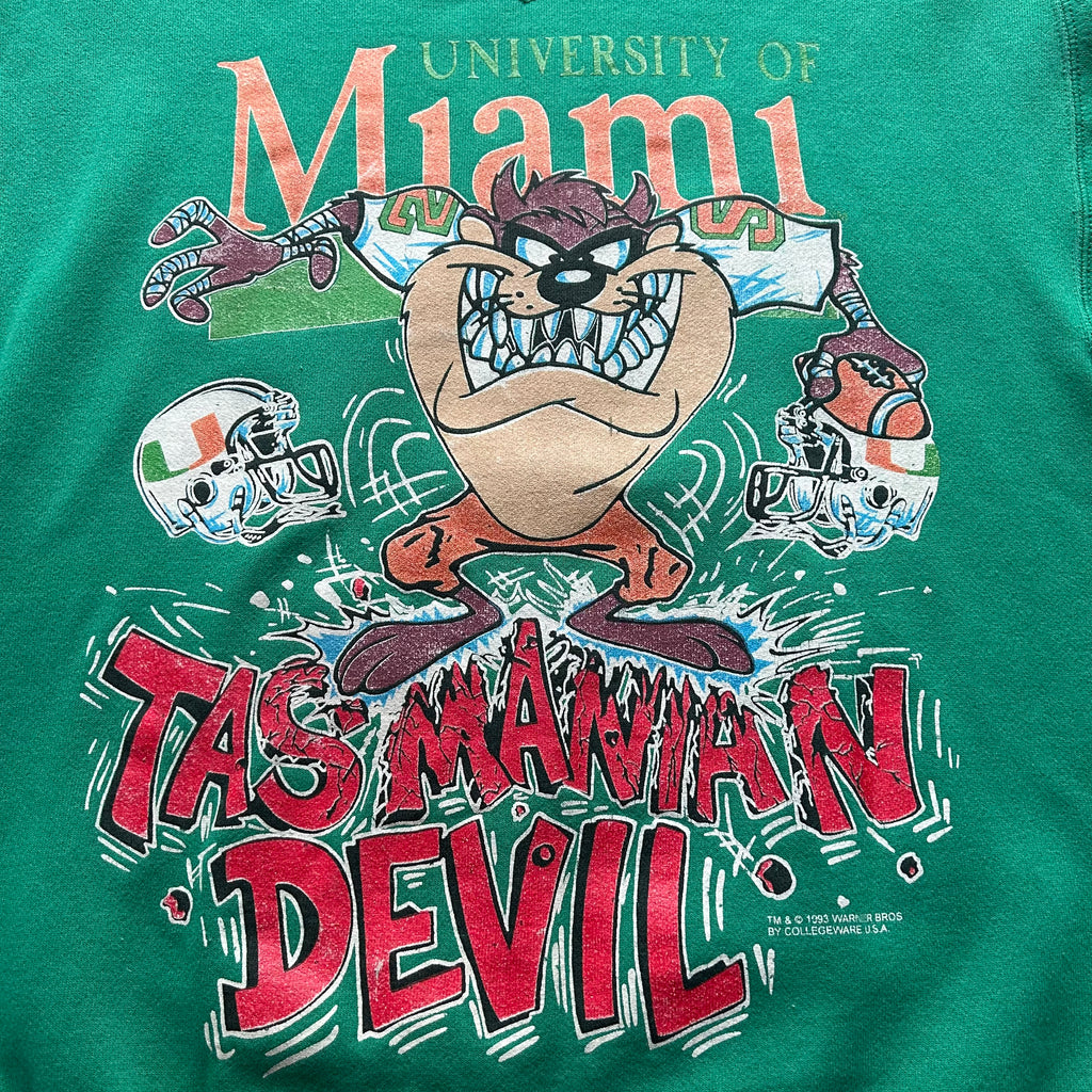 Vintage Miami Hurricanes Tasmanian Devil Crewneck