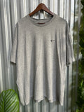 Vintage Nike Grey & Black Swoosh T-shirt - Size 2XL