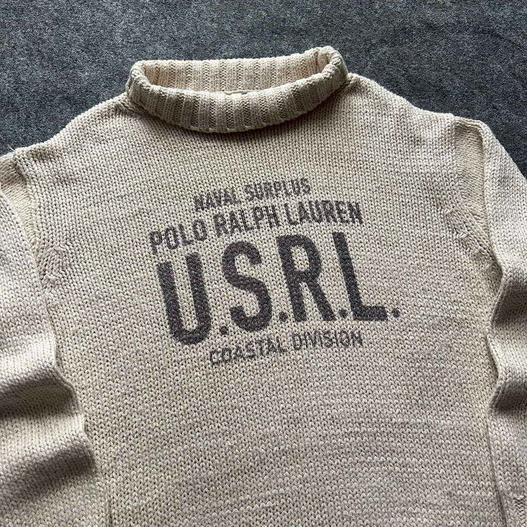 Vintage Polo Ralph Lauren Naval Surplus Coastal Division Knit Sweater