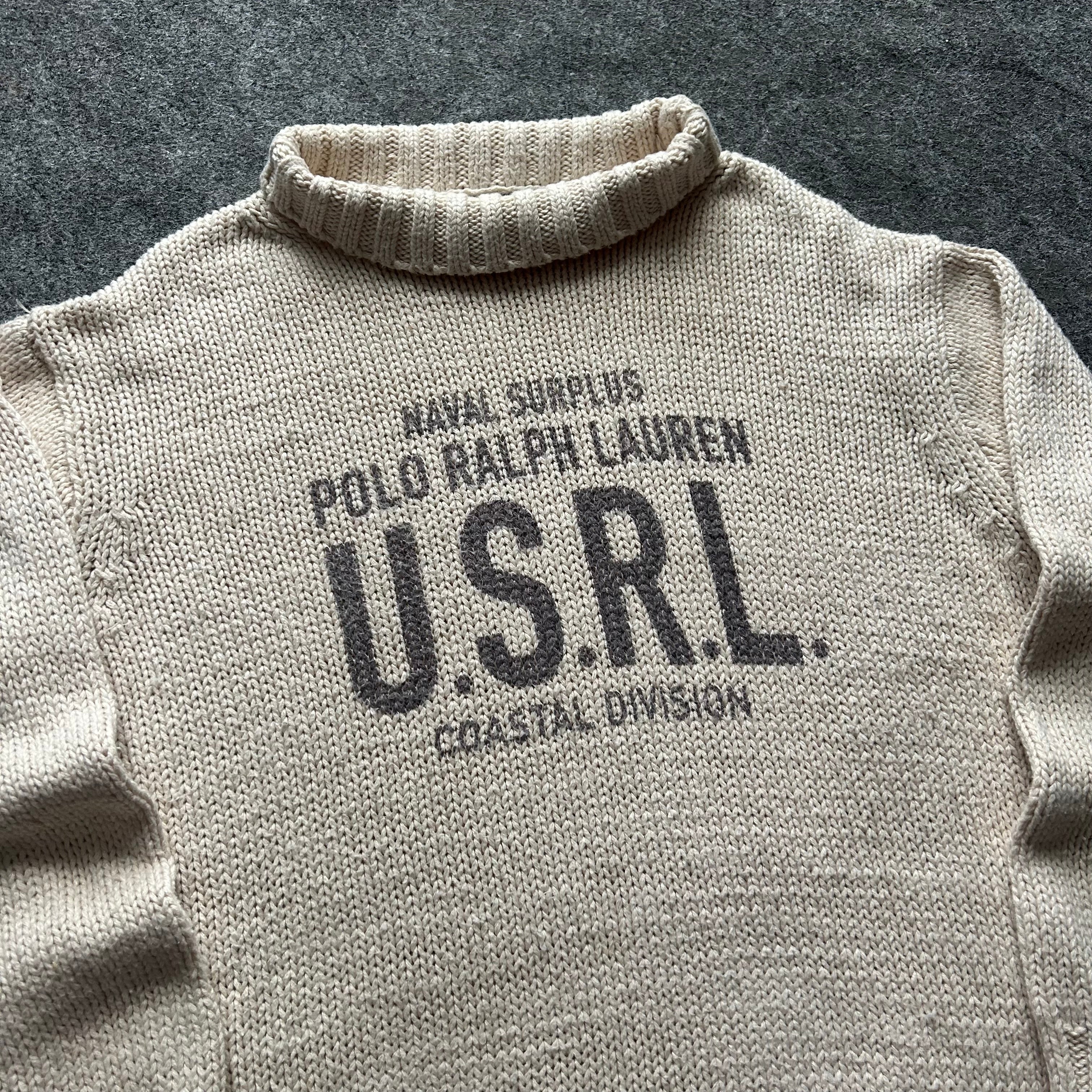 Vintage Polo Ralph Lauren Naval Surplus Coastal Division Knit Sweater