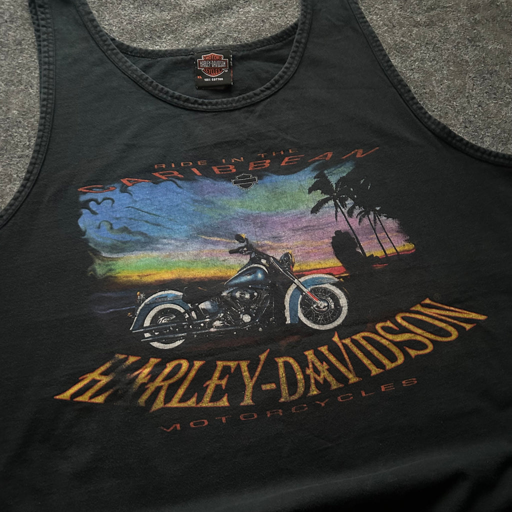 Vintage Harley Davidson Aruba Tank Top Shirt