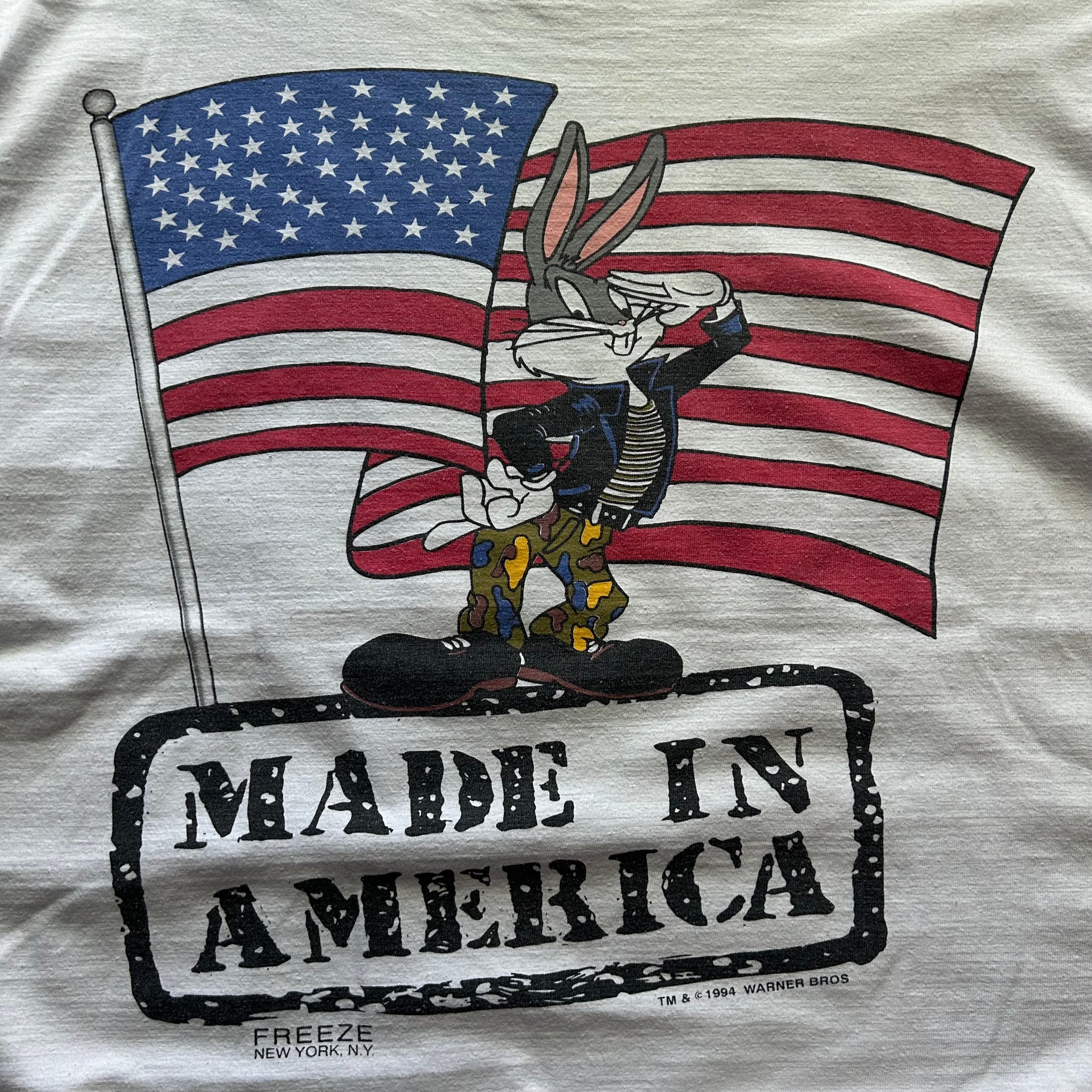 Vintage Warner Bros. Army & Navy Made In America AOP T-shirt