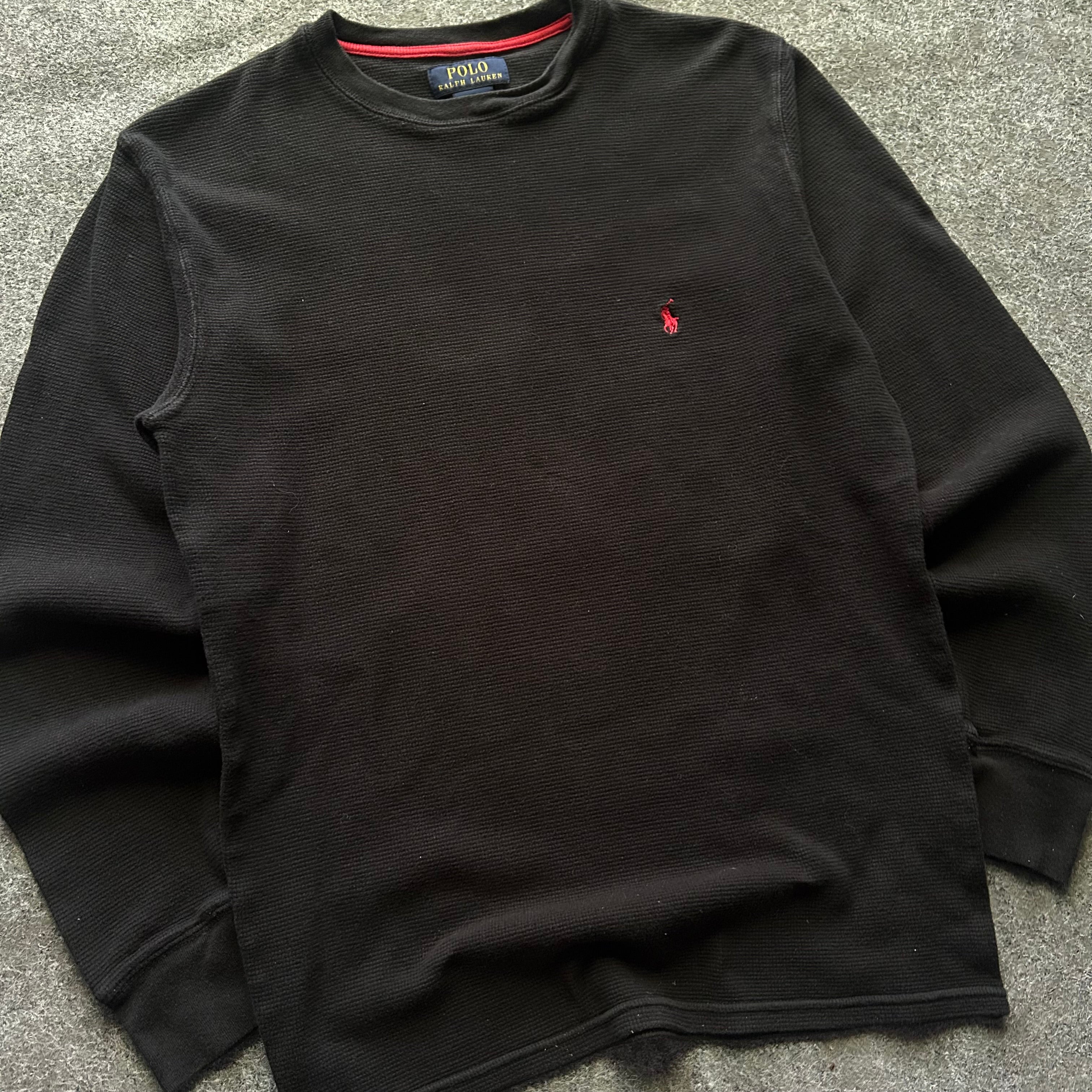 Vintage Polo Ralph Lauren Black Thermal