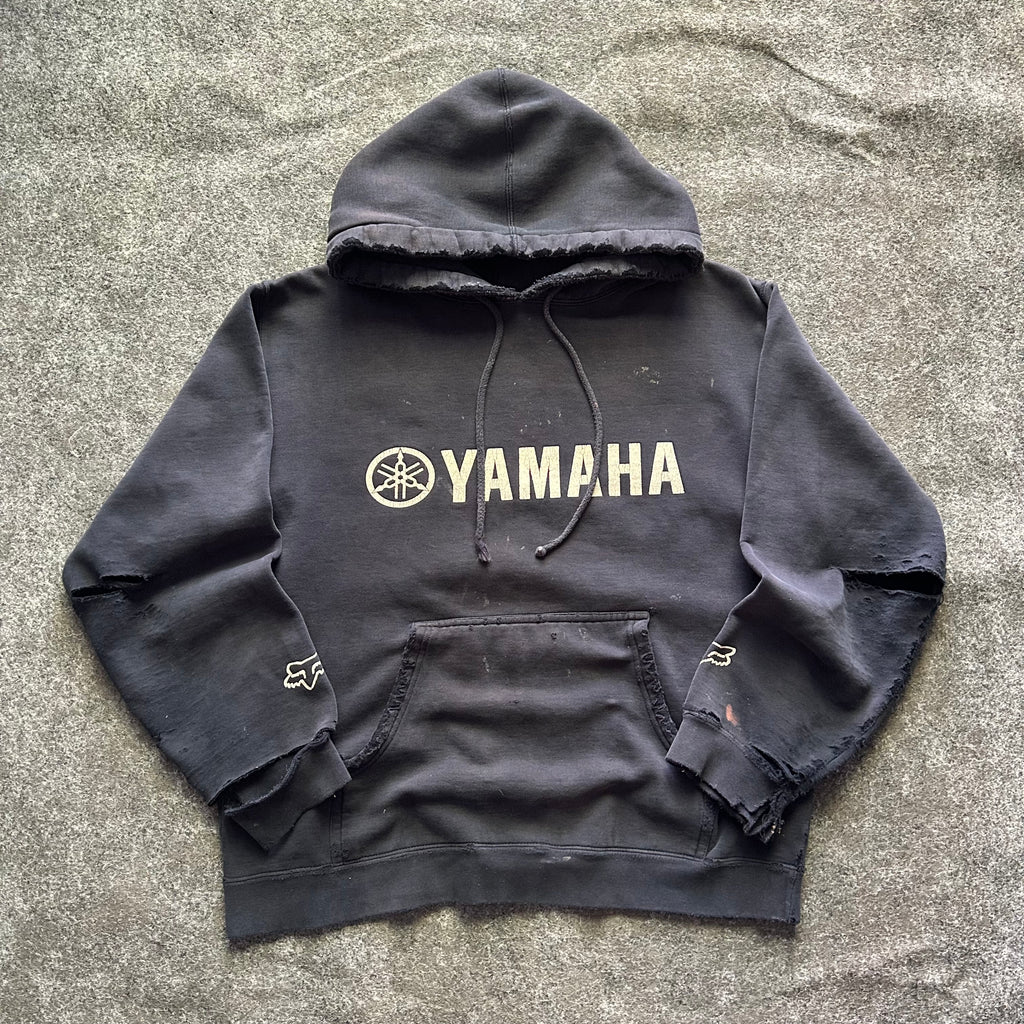 Vintage Thrashed Yamaha Fox Racing Hoodie