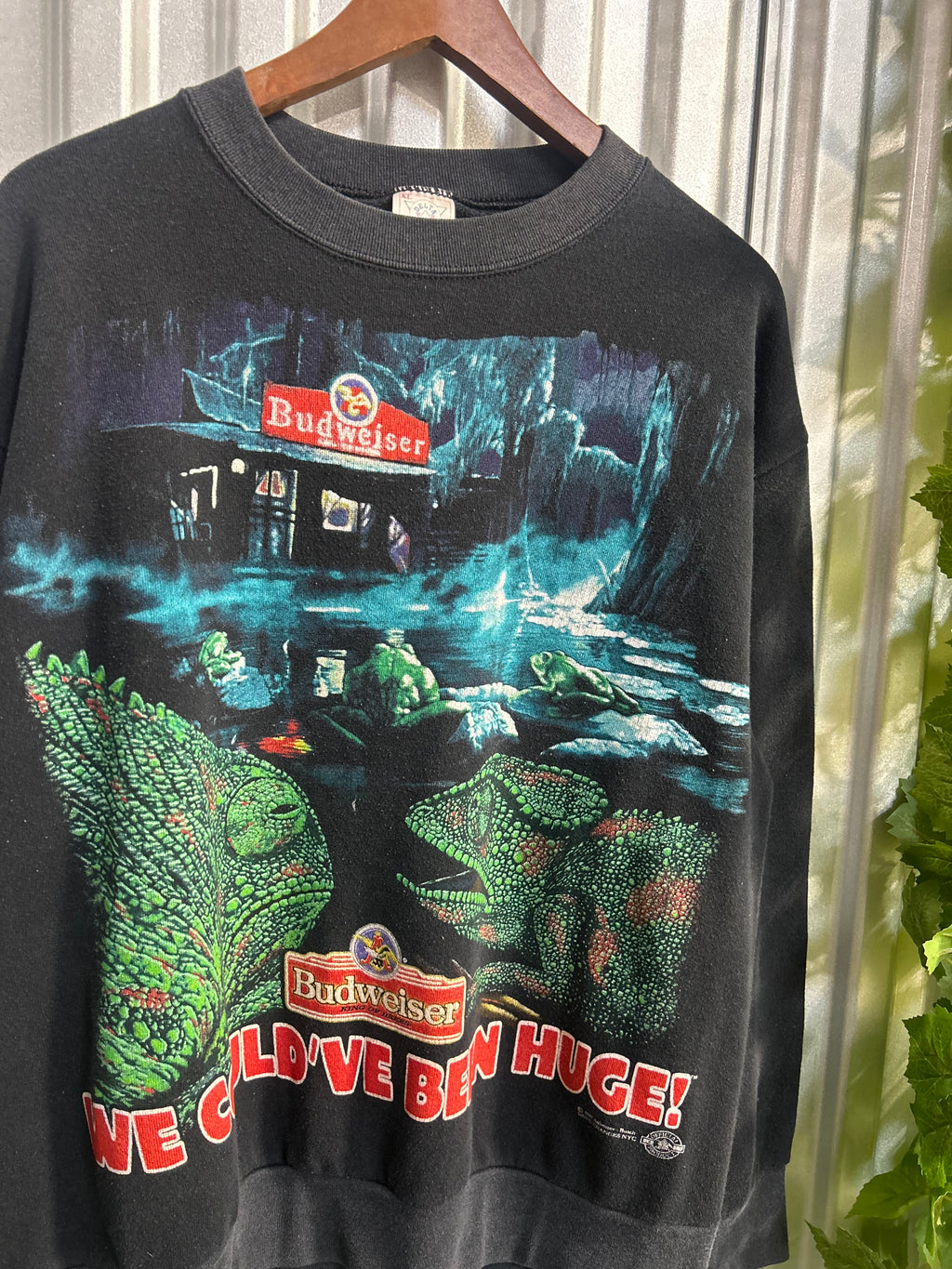 Vintage Budweiser Chameleon AOP Crewneck - Size Xl