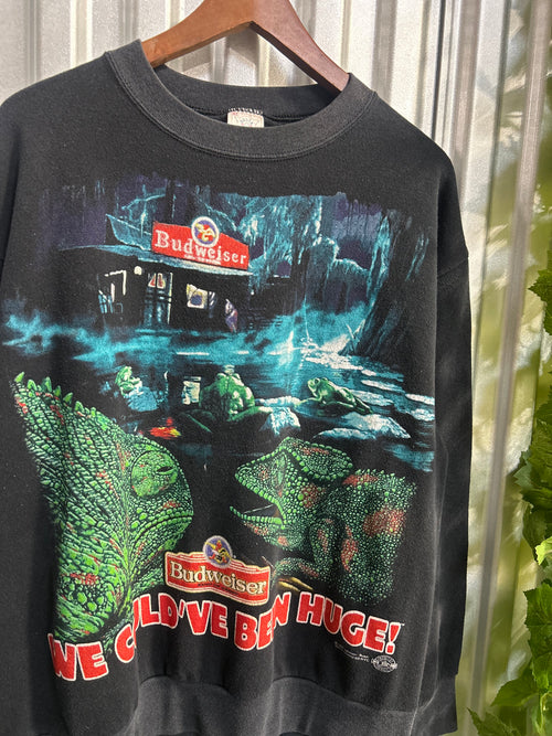 Vintage Budweiser Chameleon AOP Crewneck - Size Xl