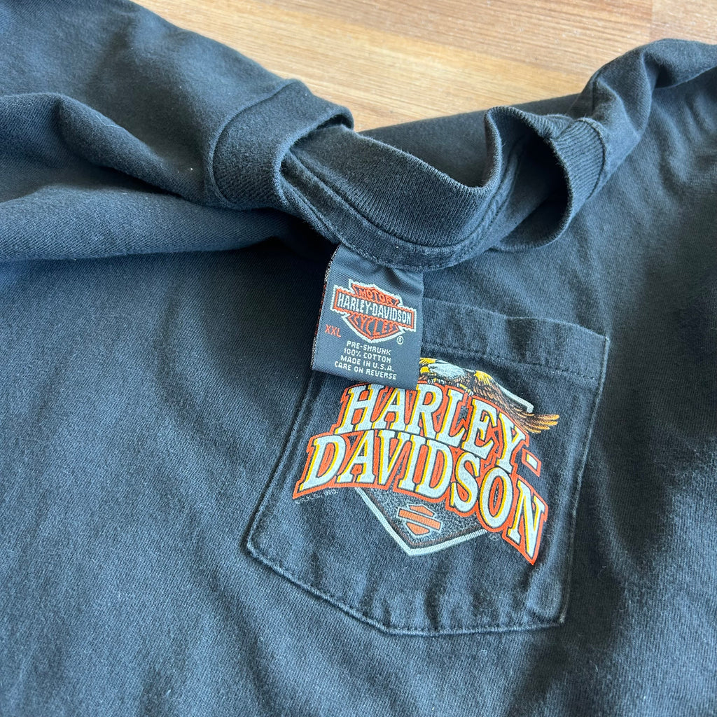 Vintage Harley Davidson Seattle Washington T-shirt - Size 2XL