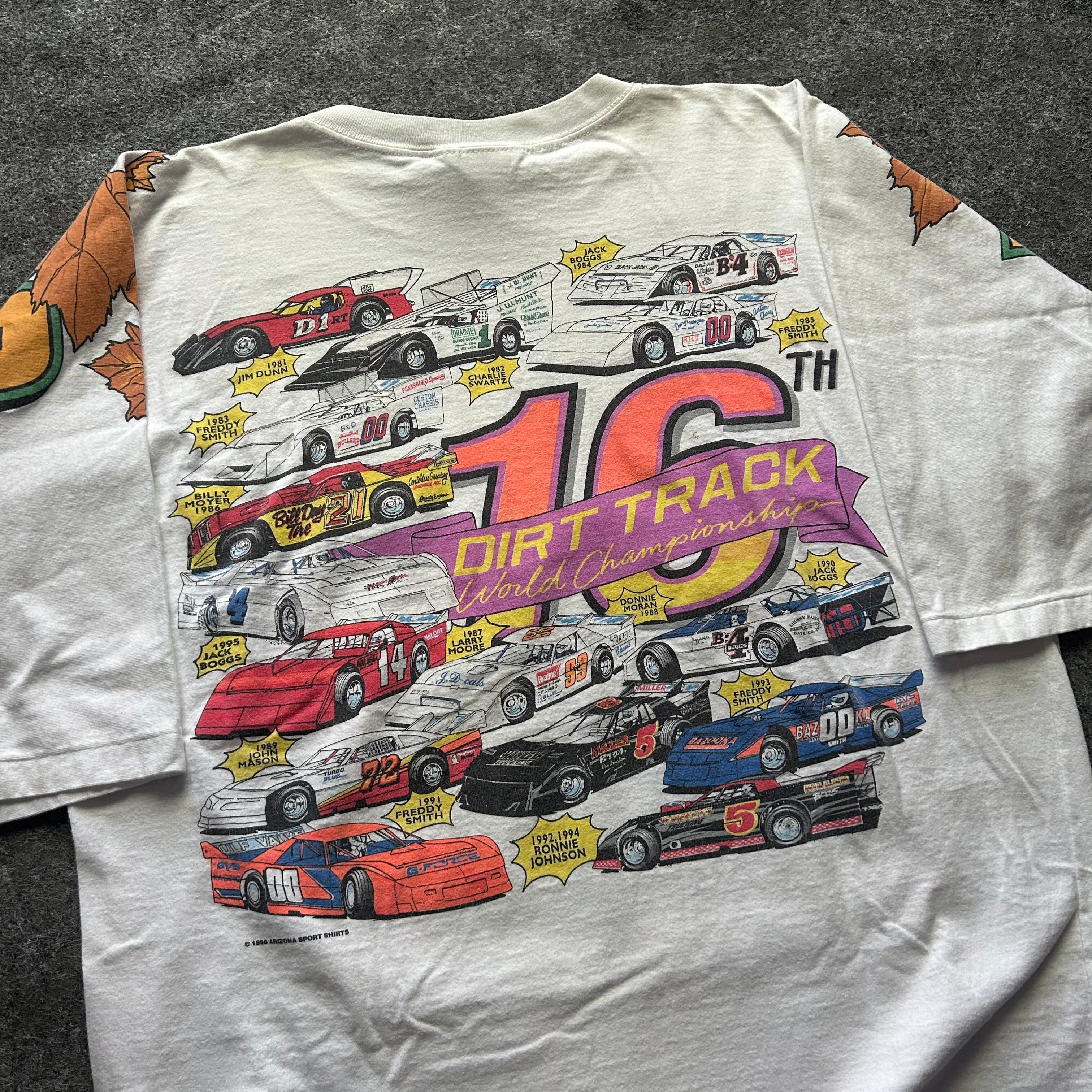 Vintage Pennsboro Dirt Track World Championship Racing Spell Out T-shirt
