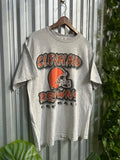 Vintage Cleveland Browns Football Graphic T-shirt - Size Large