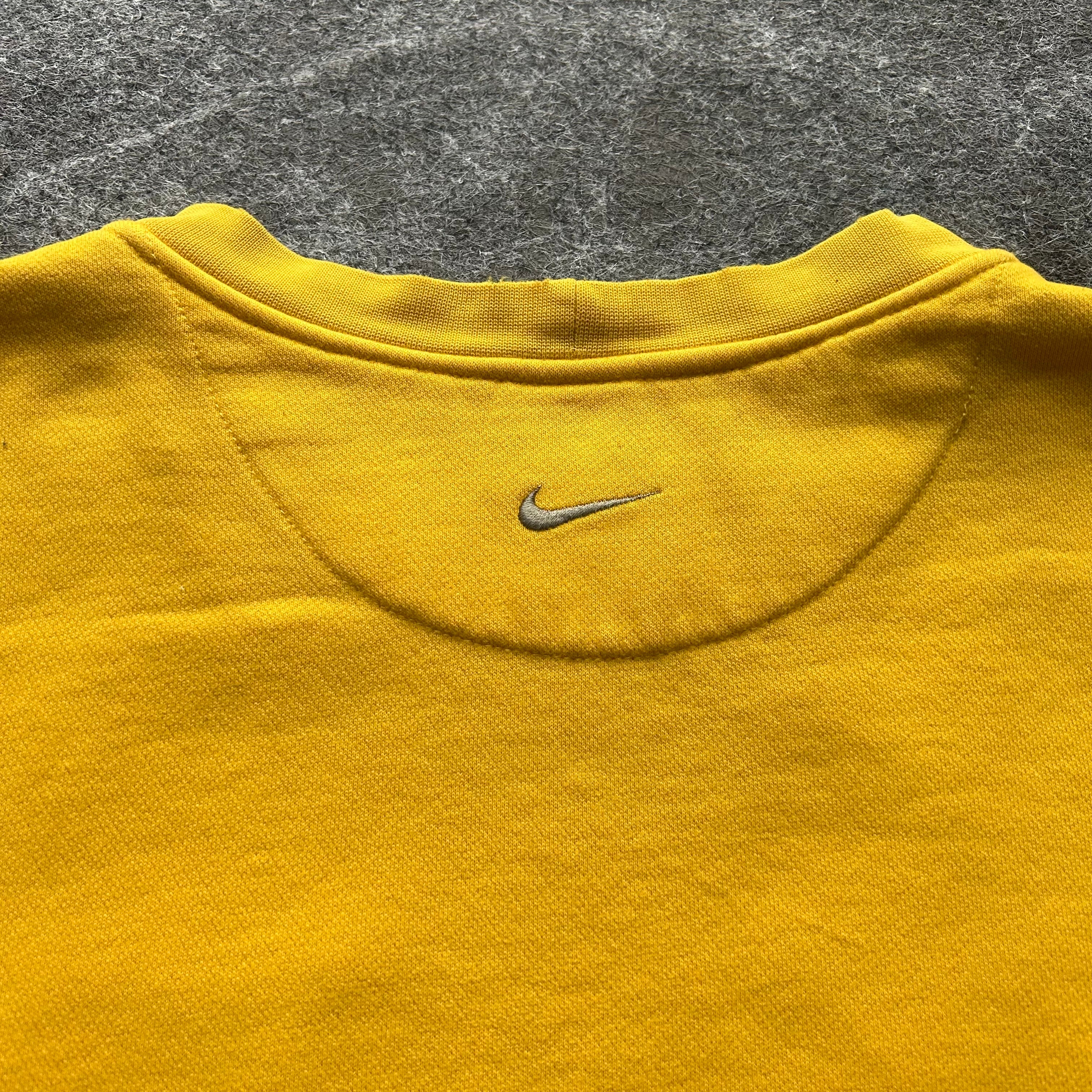 Vintage Nike Yellow Spell Out Crewneck